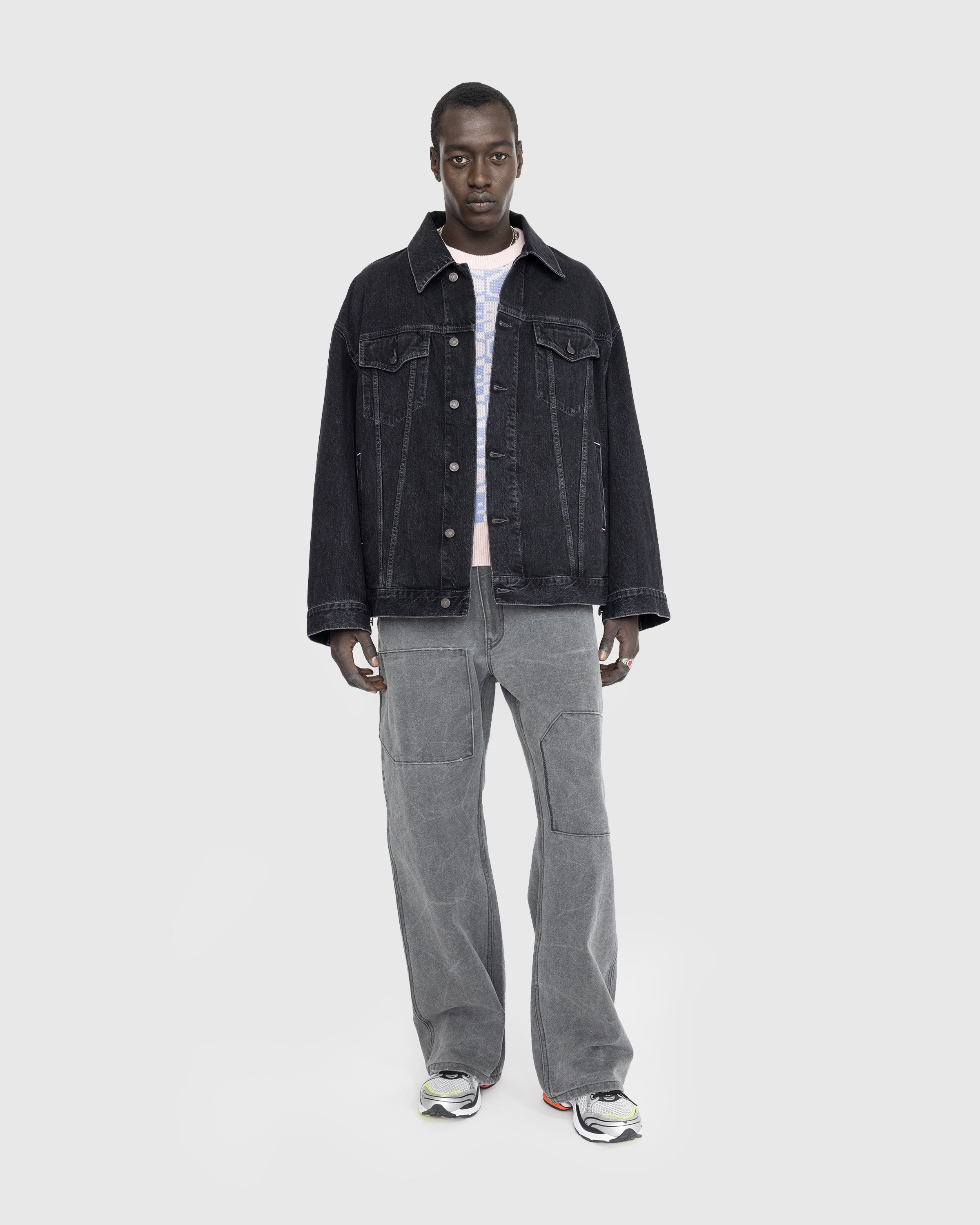 Acne Studios - Patch Canvas Trousers Carbon Gray - Clothing - Grey - Image 3