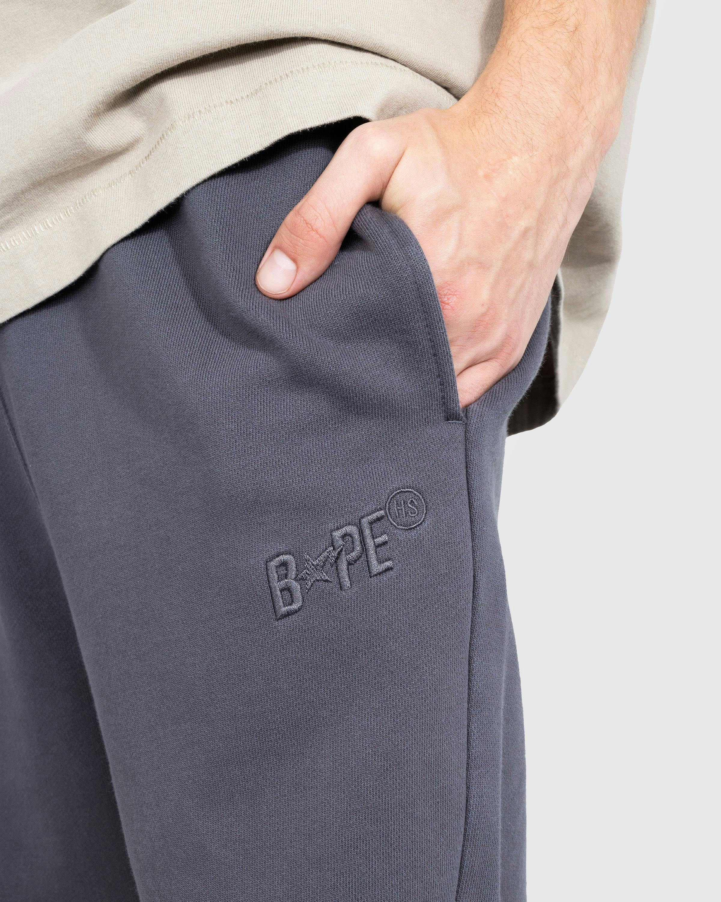 BAPE x Highsnobiety - Heavy Washed Sweat Pants Charcoal - Clothing - Grey - Image 5