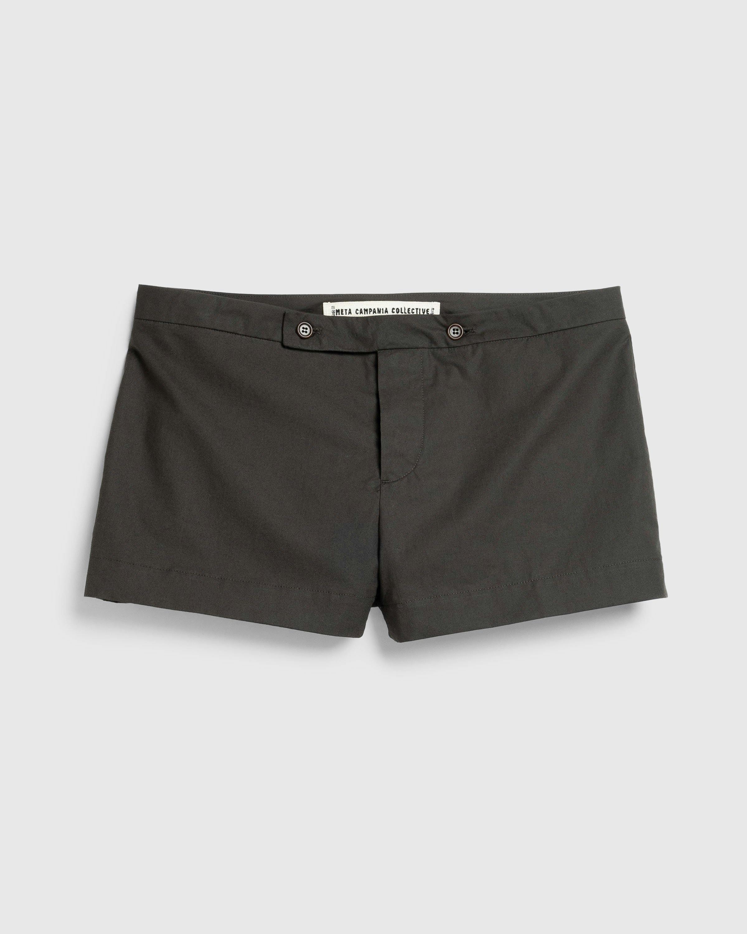 Meta Campania Collective - Paul Swim Shorts Dark Khaki Brown - Clothing - Brown - Image 1