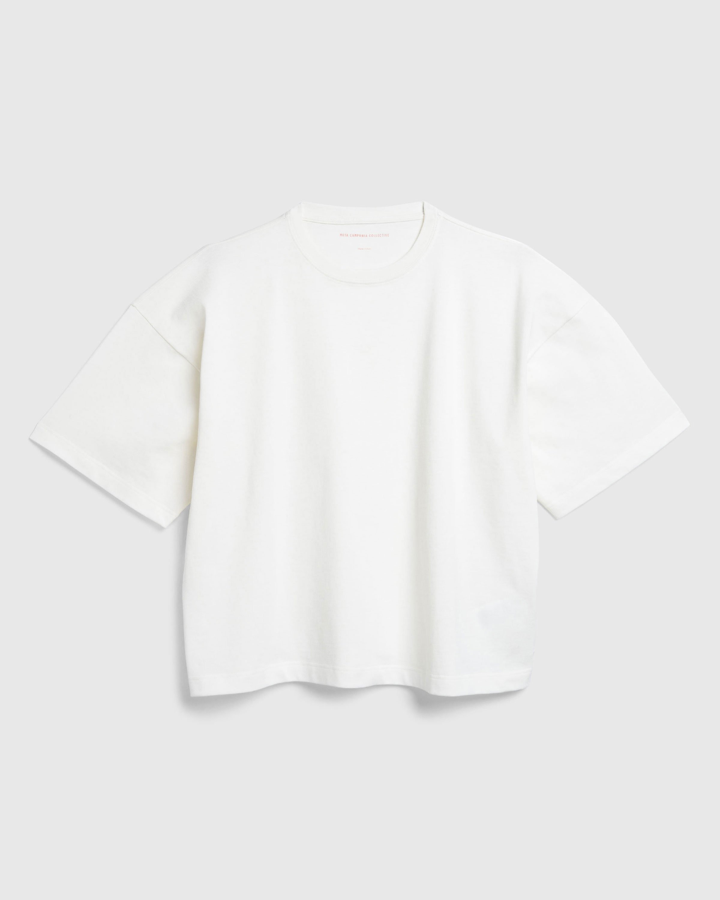 Meta Campania Collective - Nat Jersey Cotton Surfer T Shirt White - Clothing - White - Image 1