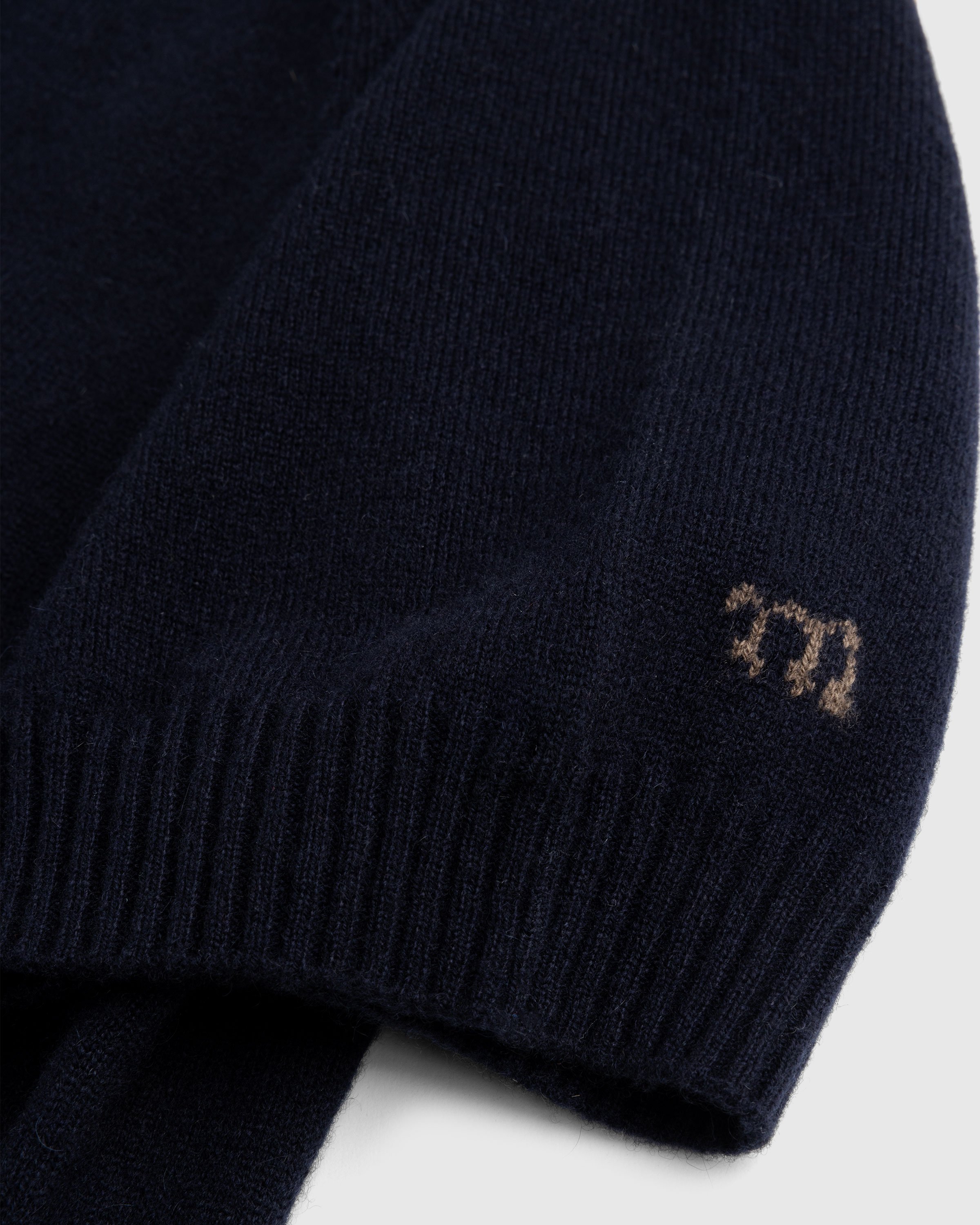 Meta Campania Collective - Jack Crew Neck Cashmere Short Sleeve Sweater  Midnight Blue - Clothing - Blue - Image 7