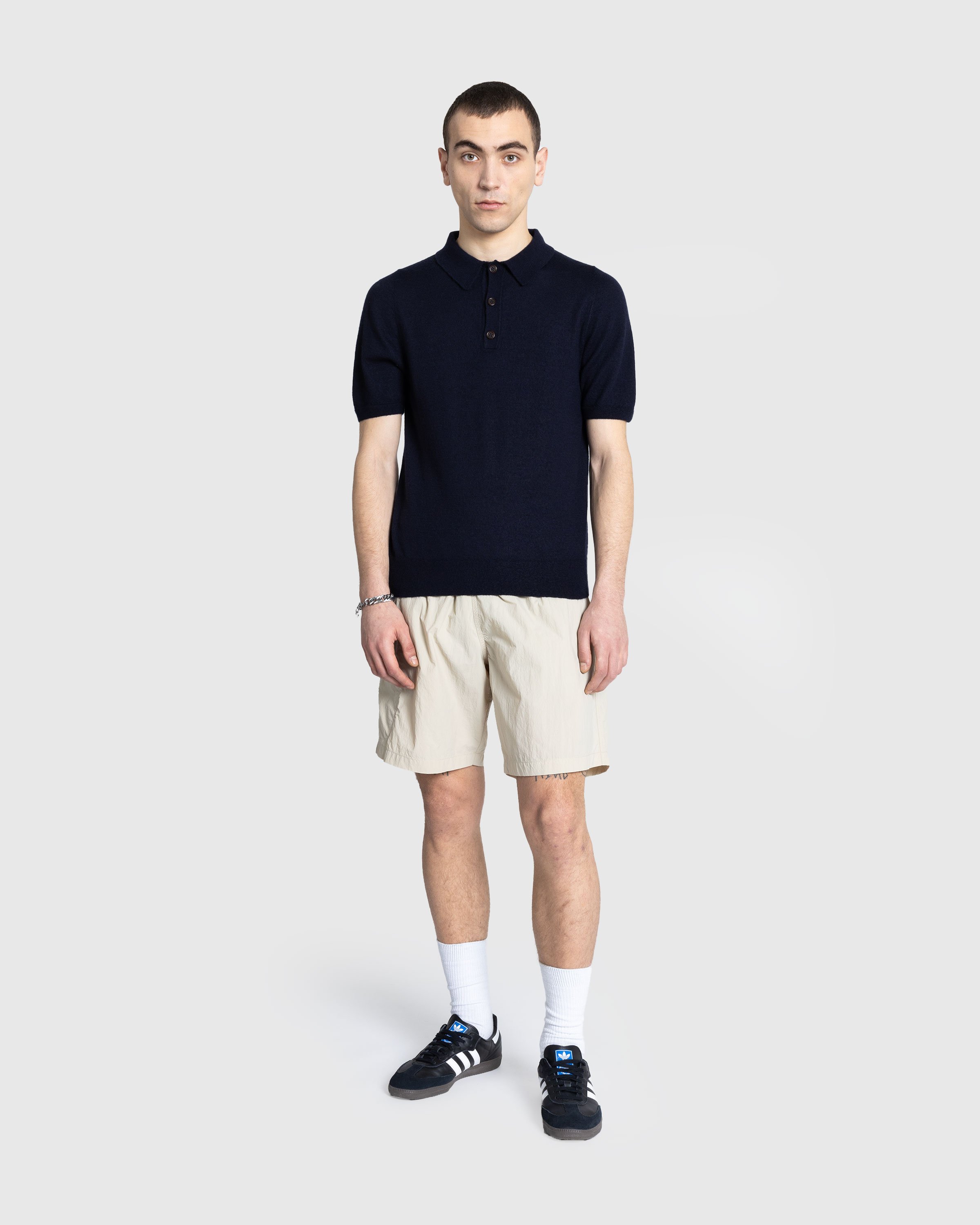 Meta Campania Collective - Joel Felted Cashmere Polo Midnight Blue - Clothing - Blue - Image 3