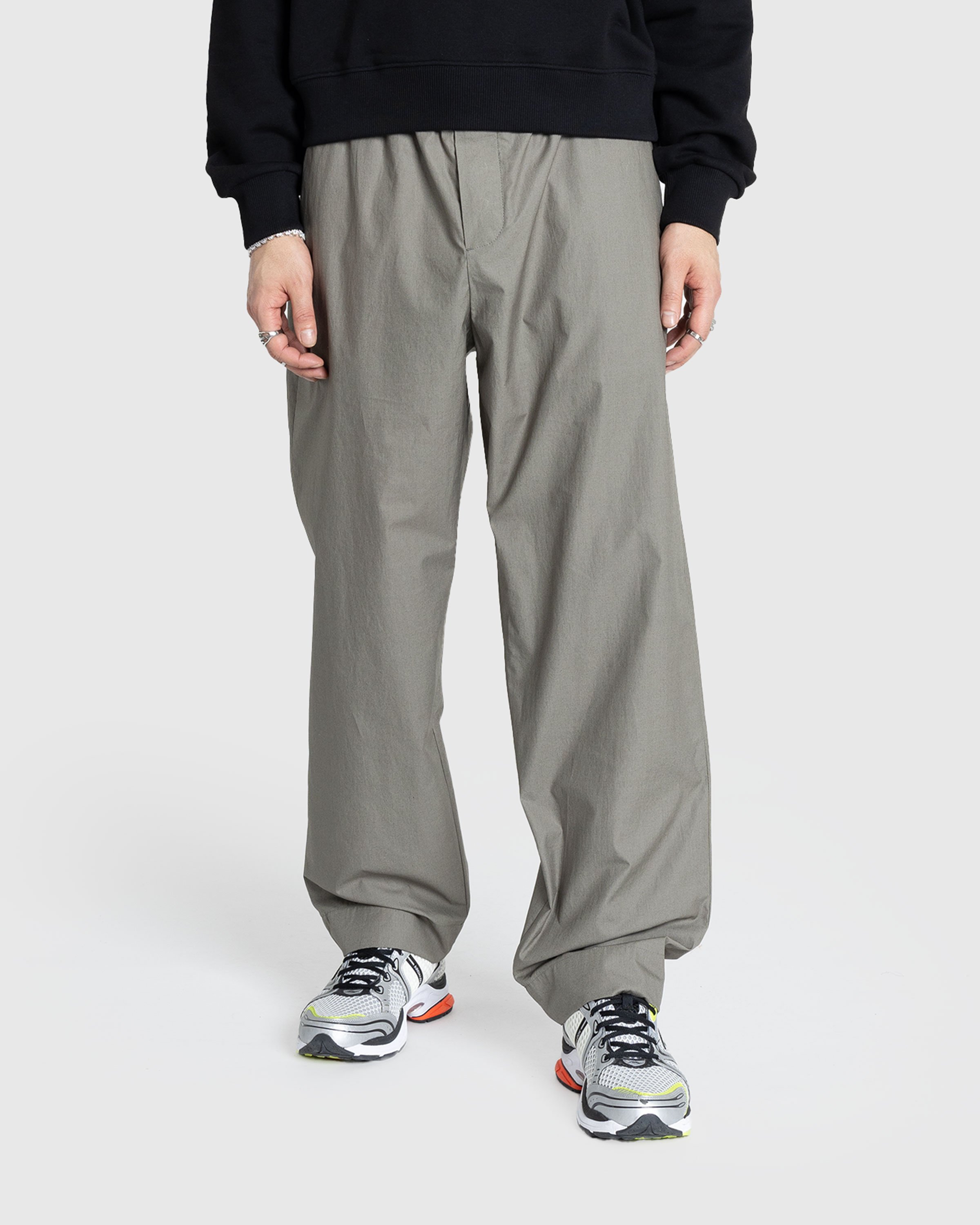 Meta Campania Collective - Ed Unlined Light Weight Cotton Drawstring Trousers Weimaraner Grey - Clothing - Grey - Image 2