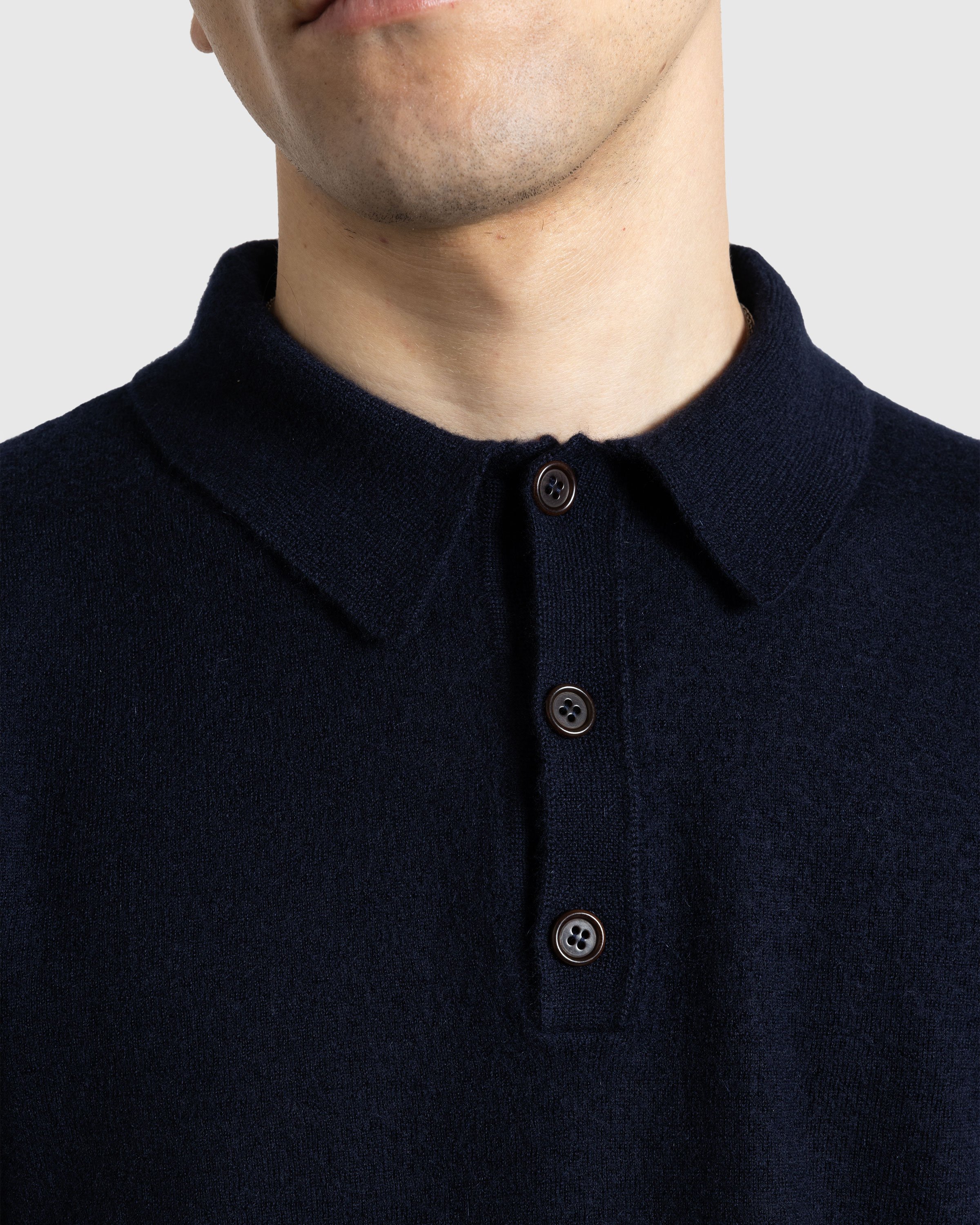 Meta Campania Collective - Joel Felted Cashmere Polo Midnight Blue - Clothing - Blue - Image 5