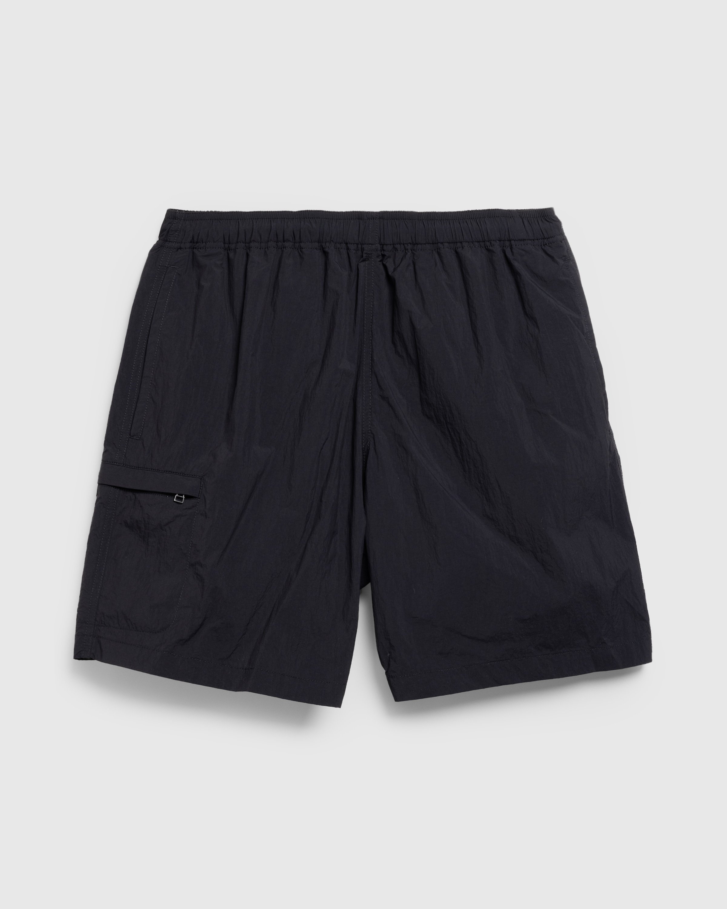 Highsnobiety HS05 - Natural Dyed Nylon Shorts Black - Clothing - Black - Image 1