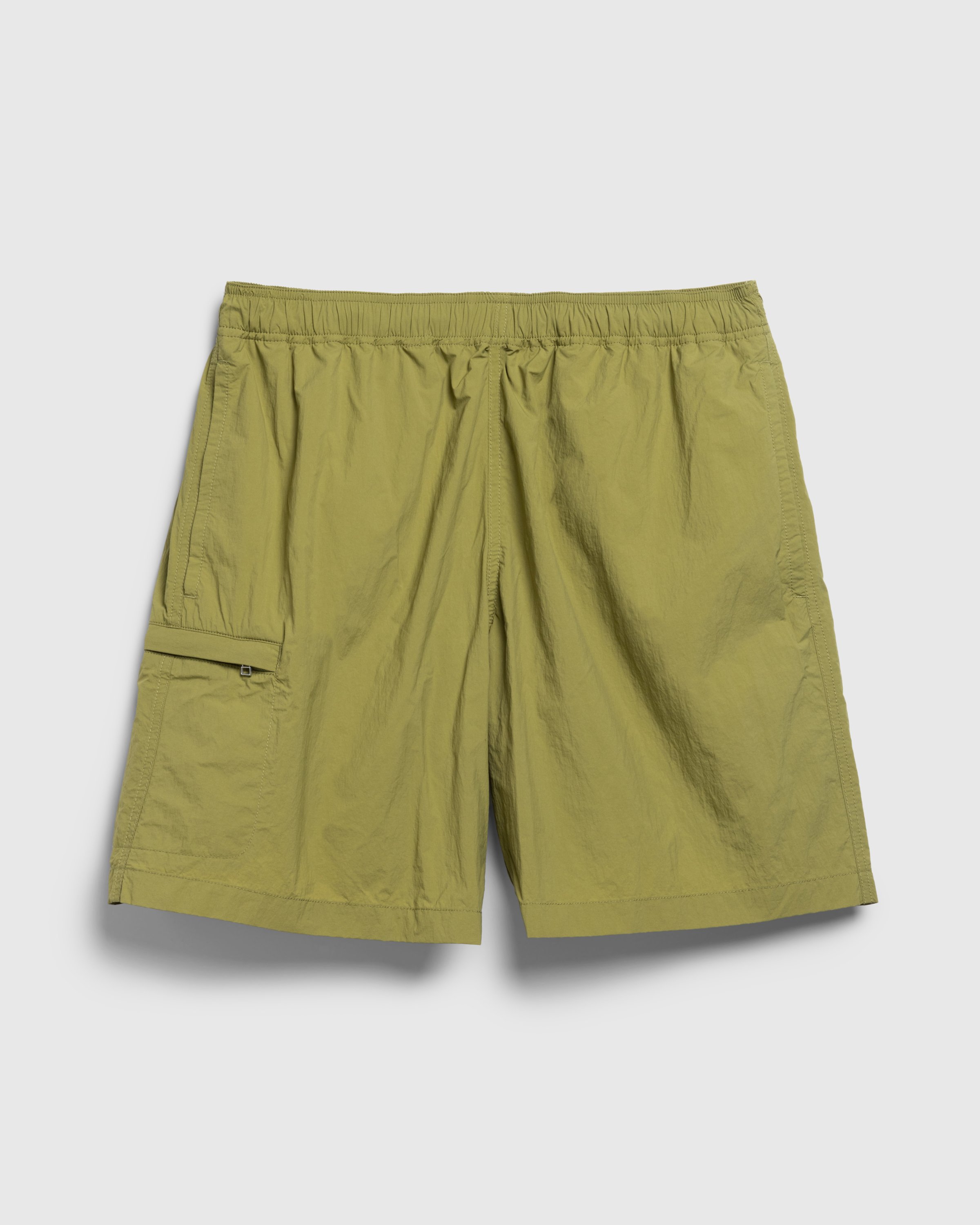 Highsnobiety HS05 - Natural Dyed Nylon Shorts - Clothing - Khaki - Image 1