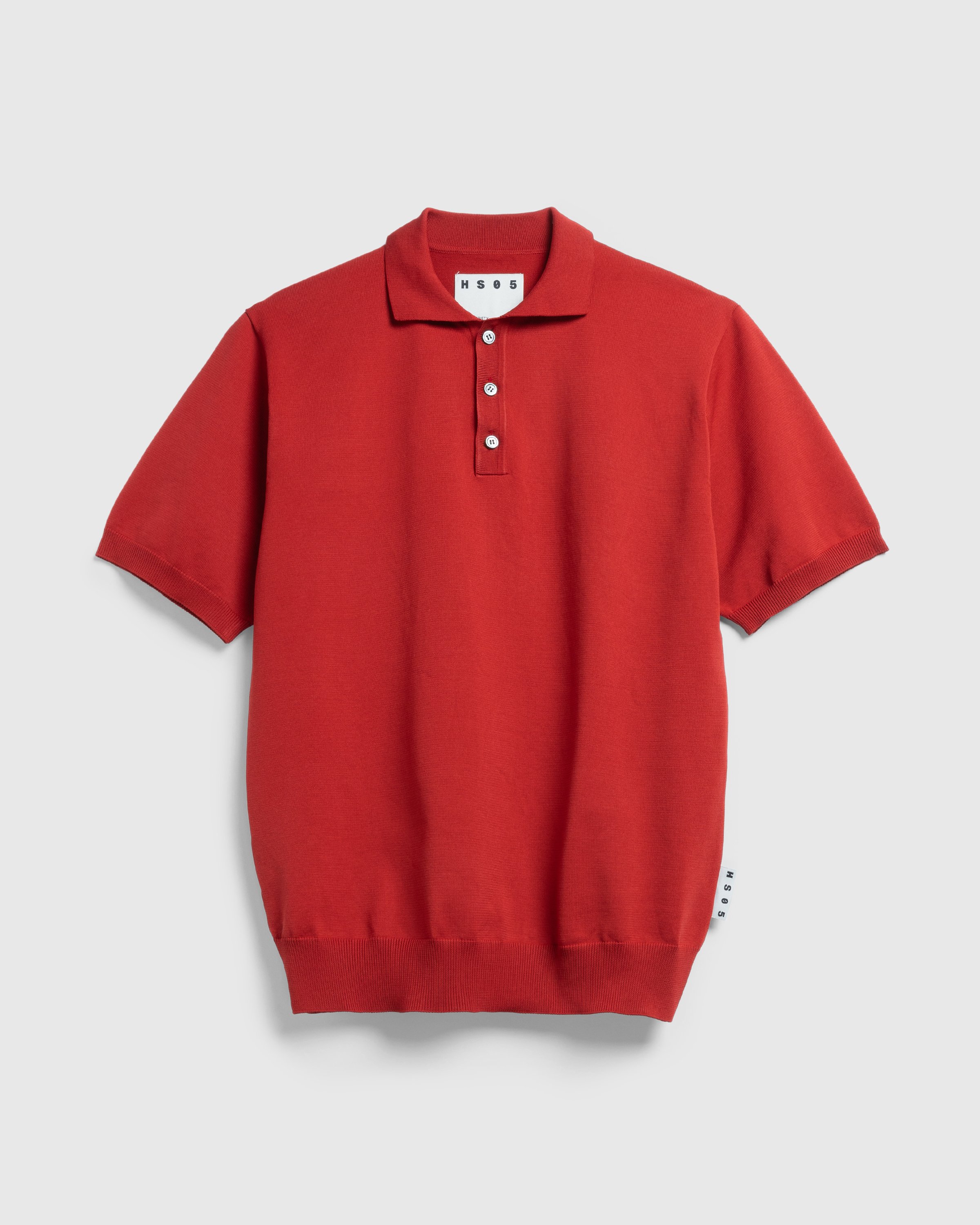 Highsnobiety HS05 - Poly SS Knit Polo Ruby Red - Clothing - Ruby Red - Image 1