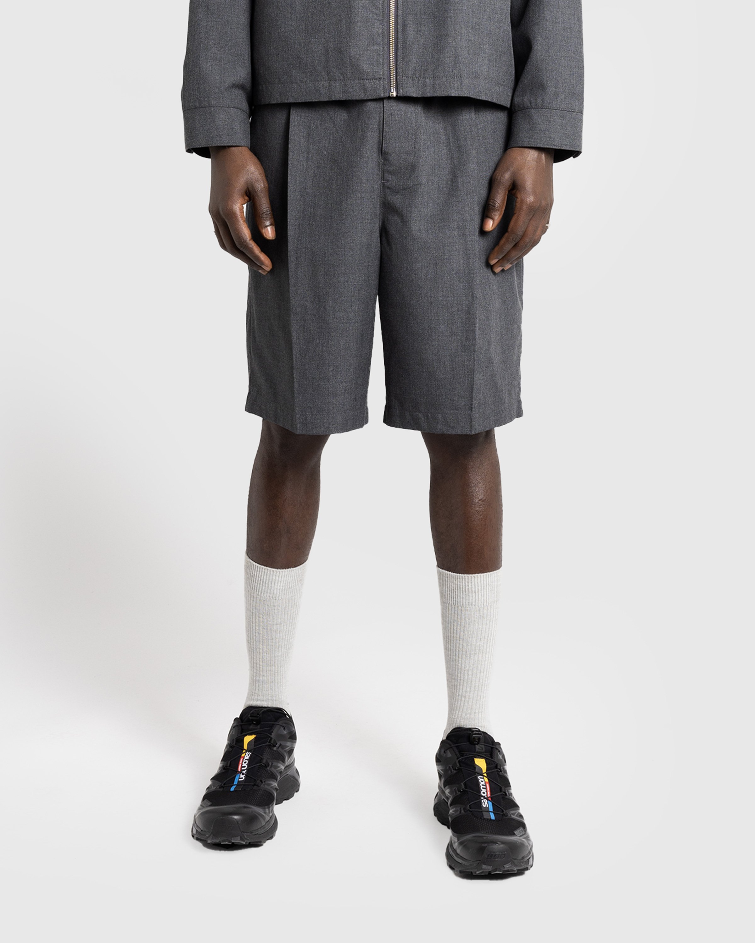 Highsnobiety HS05 - Tropical Suiting Shorts - Clothing - Grey - Image 3