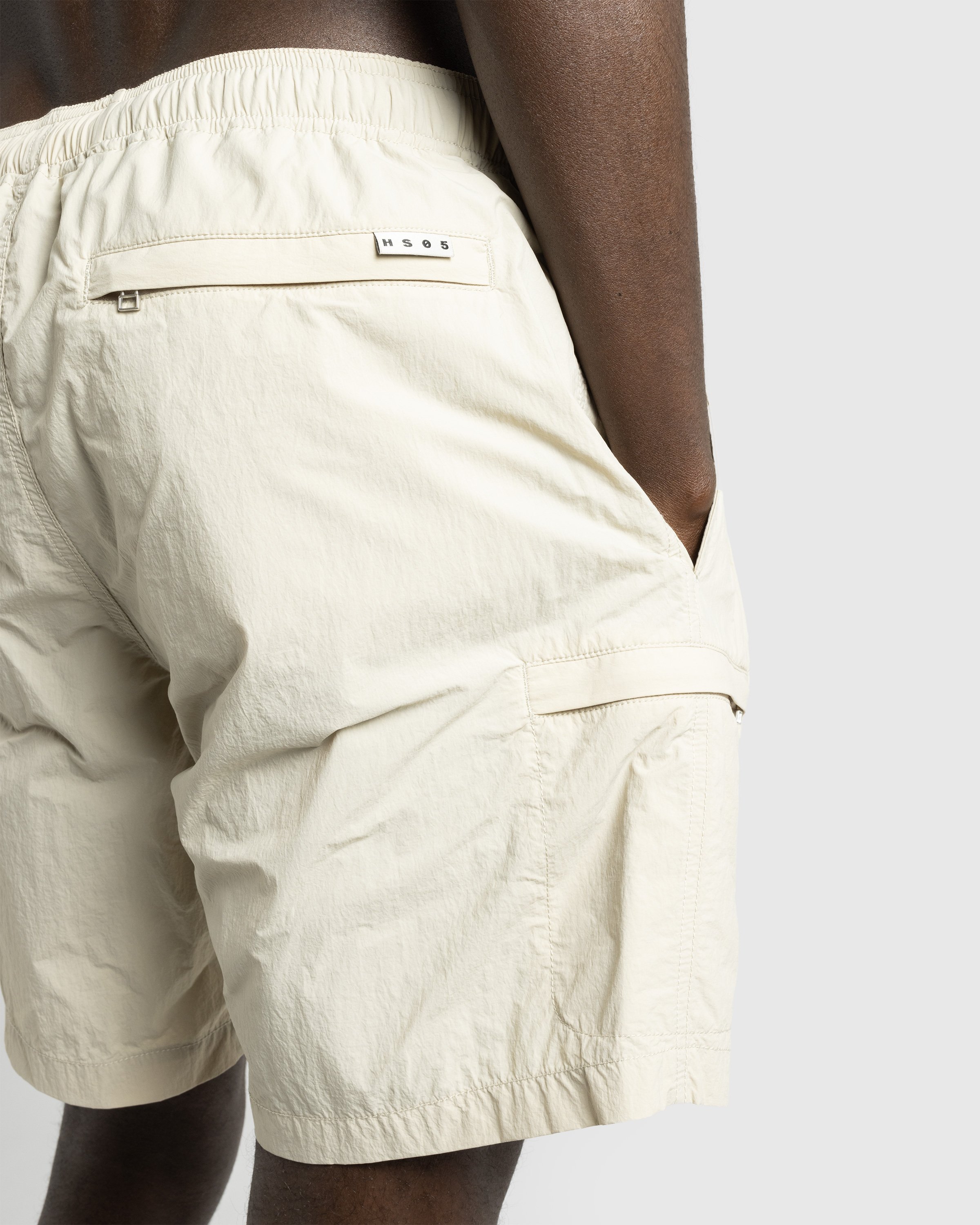 Highsnobiety HS05 - Natural Dyed Nylon Shorts Beige - Clothing - Beige - Image 6