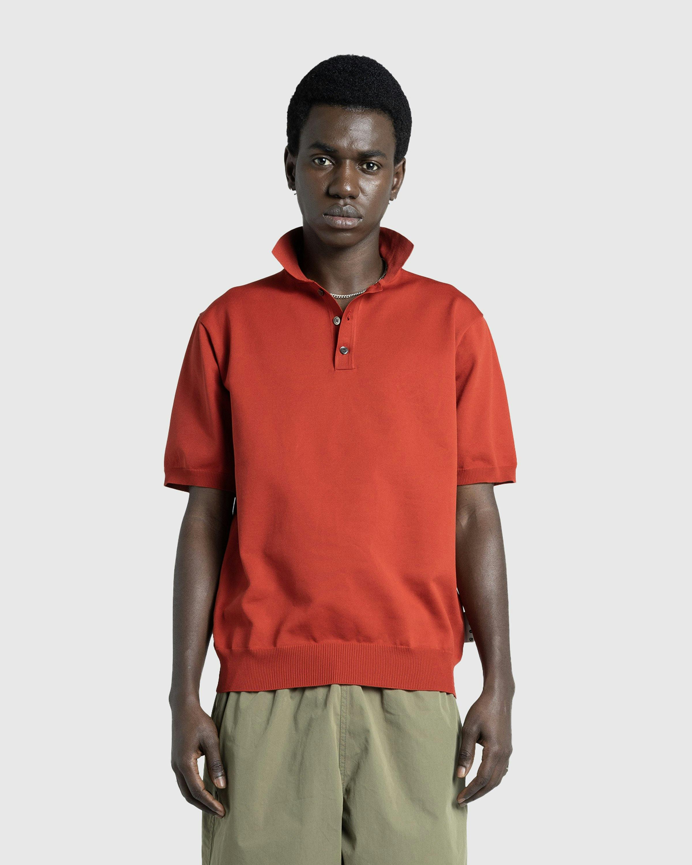 Highsnobiety HS05 - Poly SS Knit Polo Ruby Red - Clothing - Ruby Red - Image 3