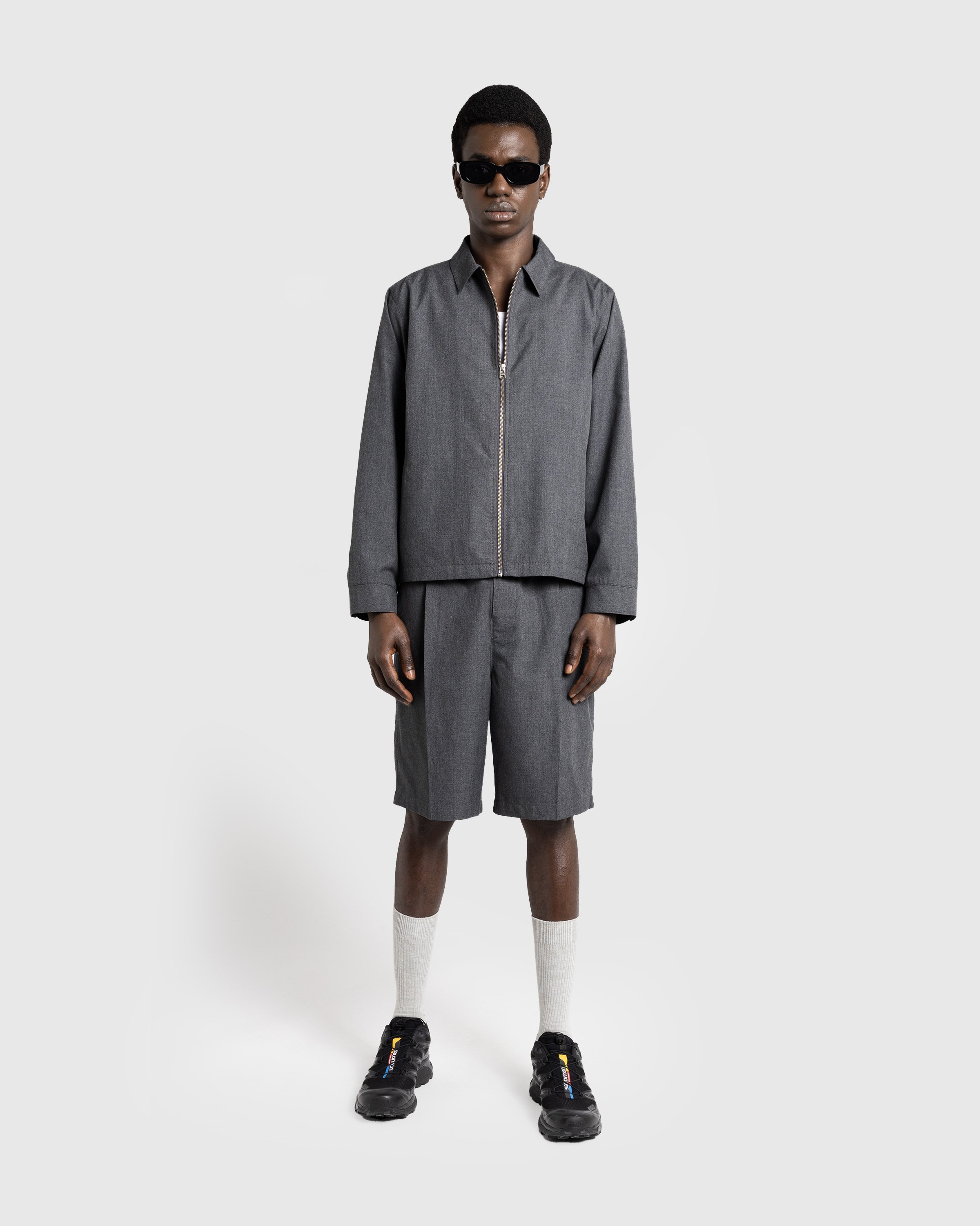 Highsnobiety HS05 - Tropical Suiting Shorts - Clothing - Grey - Image 4