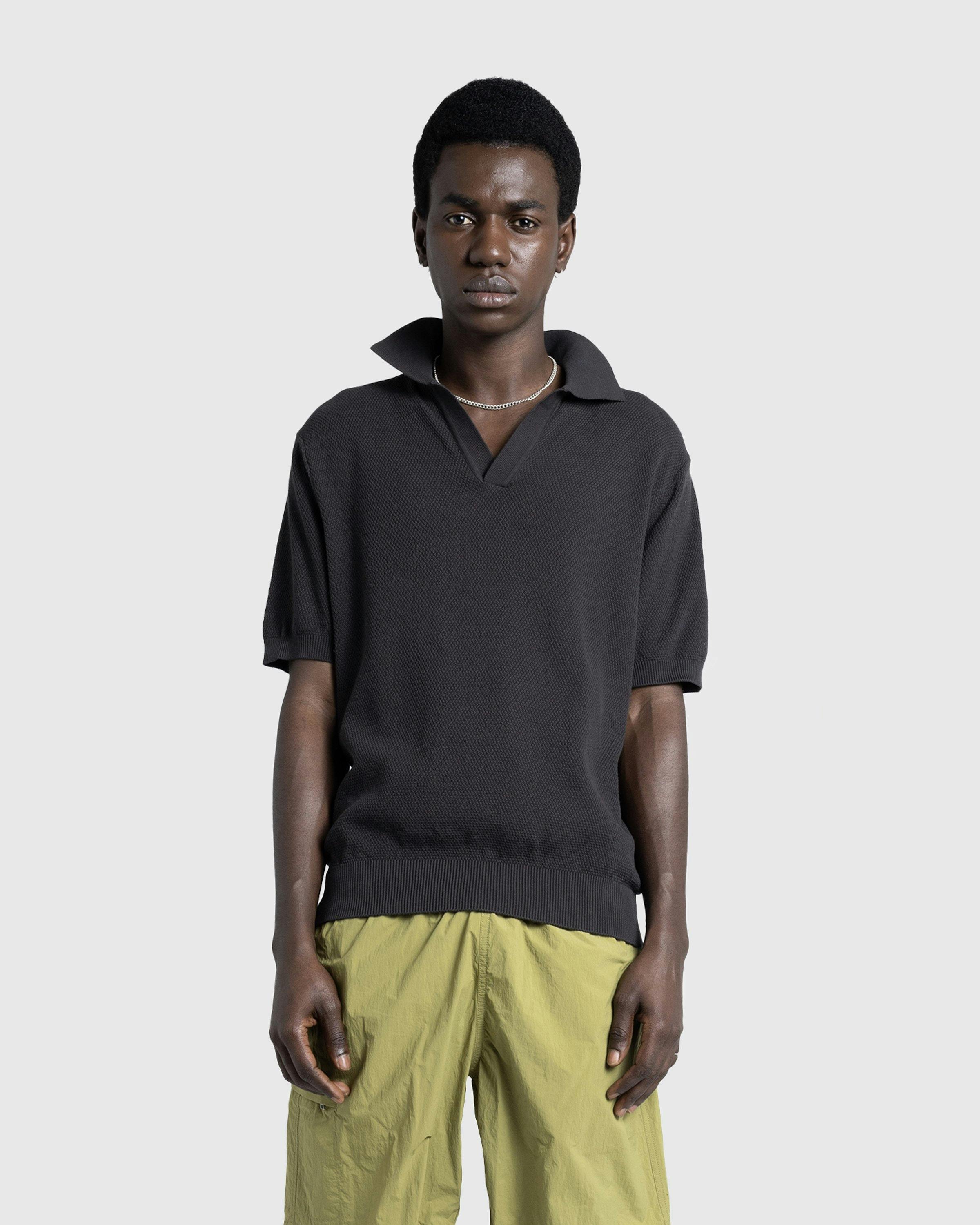 Highsnobiety HS05 - Light Knit Polo Black - Clothing - Black - Image 2