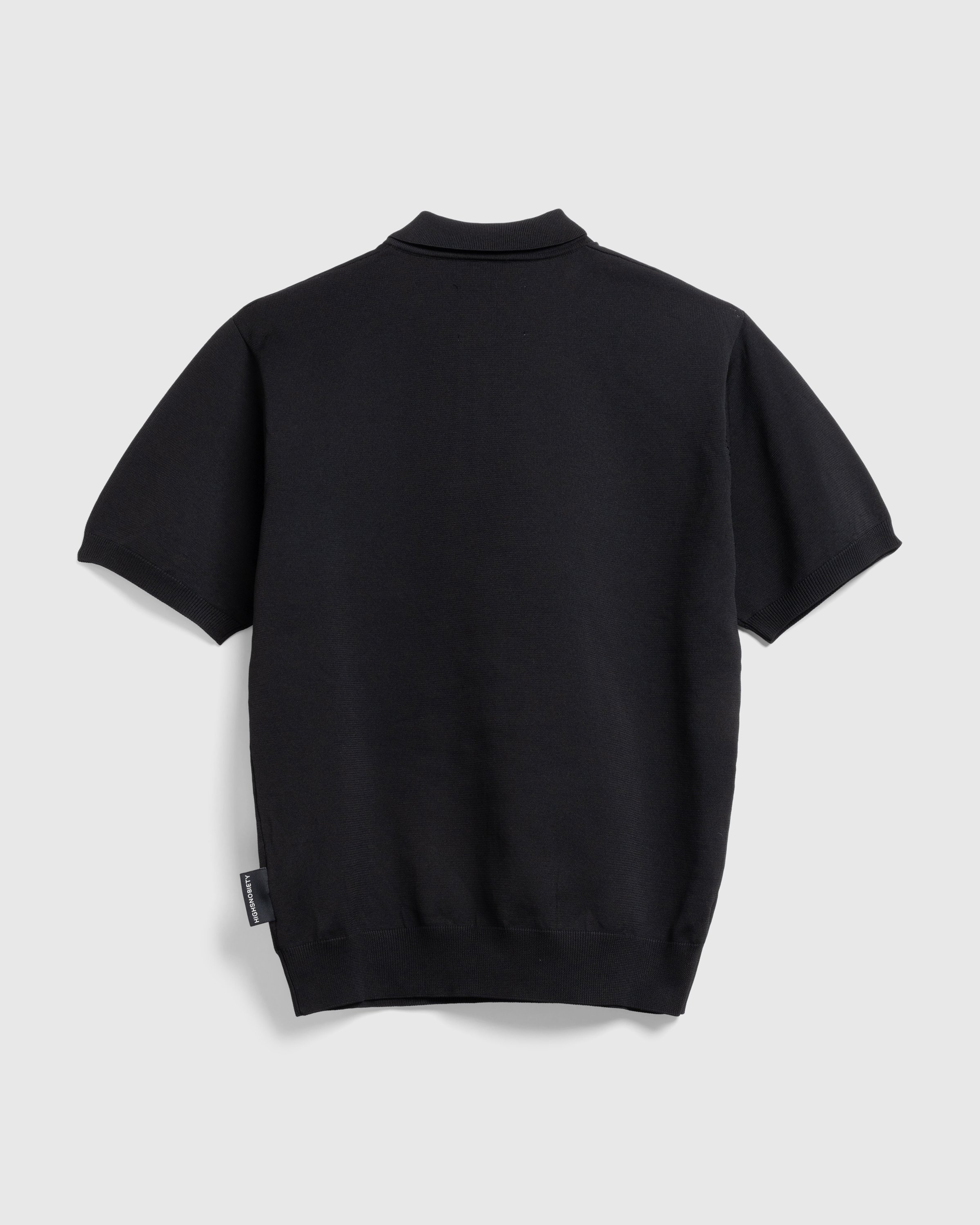 Highsnobiety HS05 - Poly SS Knit Polo - Clothing - Black - Image 2