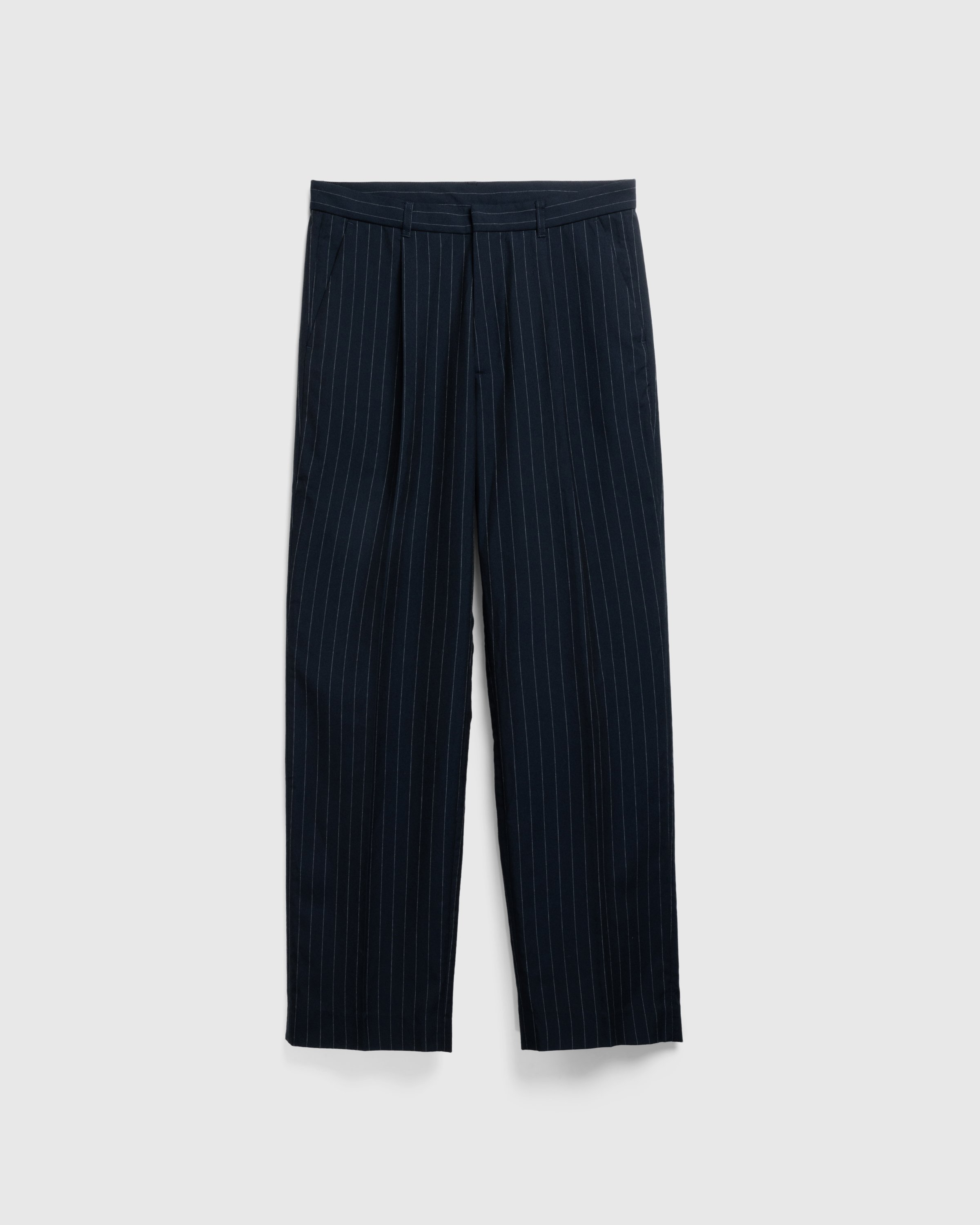 Highsnobiety HS05 - Tropical Suiting Pants Navy Striped - Clothing - Navy Striped - Image 1