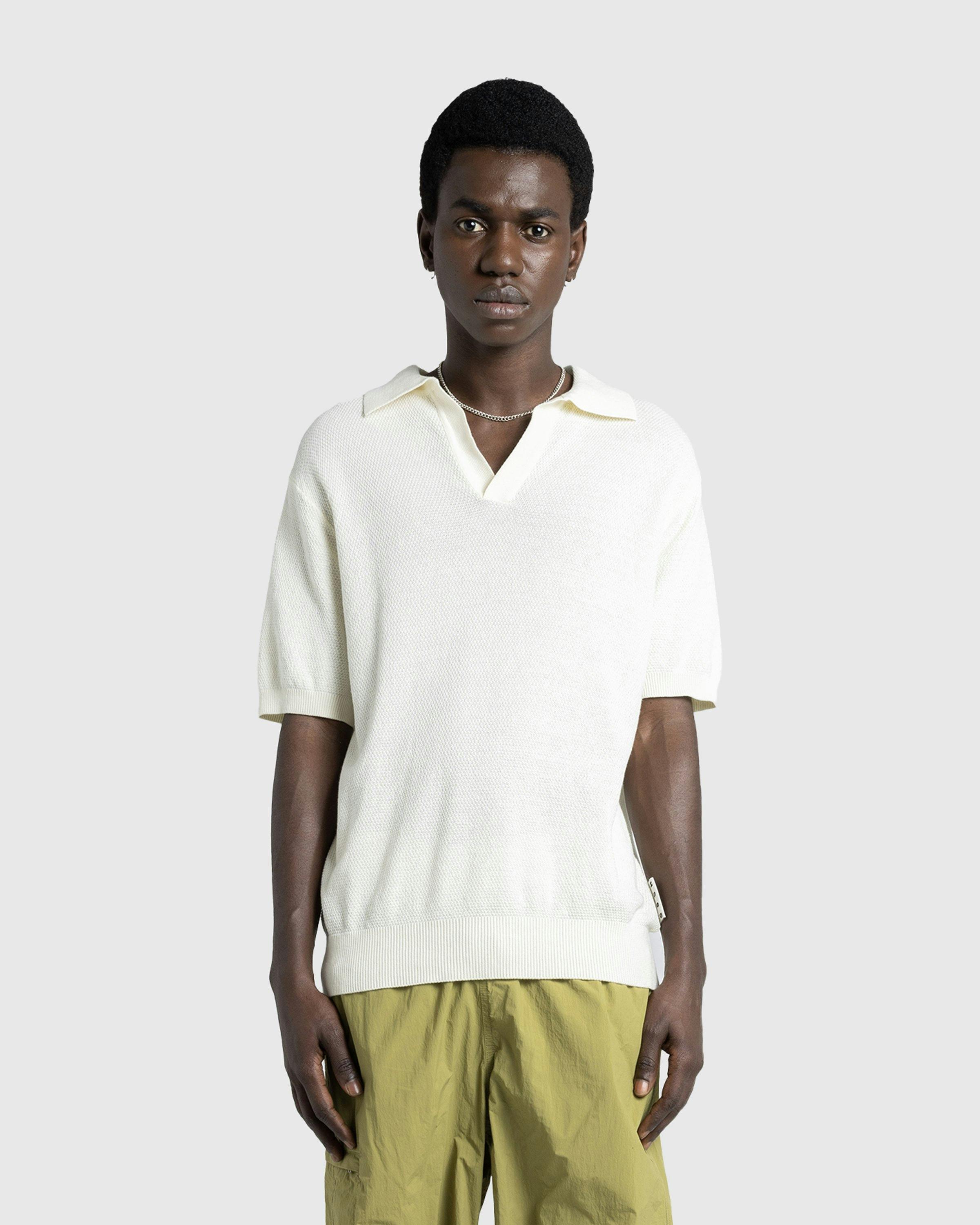 Highsnobiety HS05 - Light Knit Polo - Clothing - Eggshell - Image 3