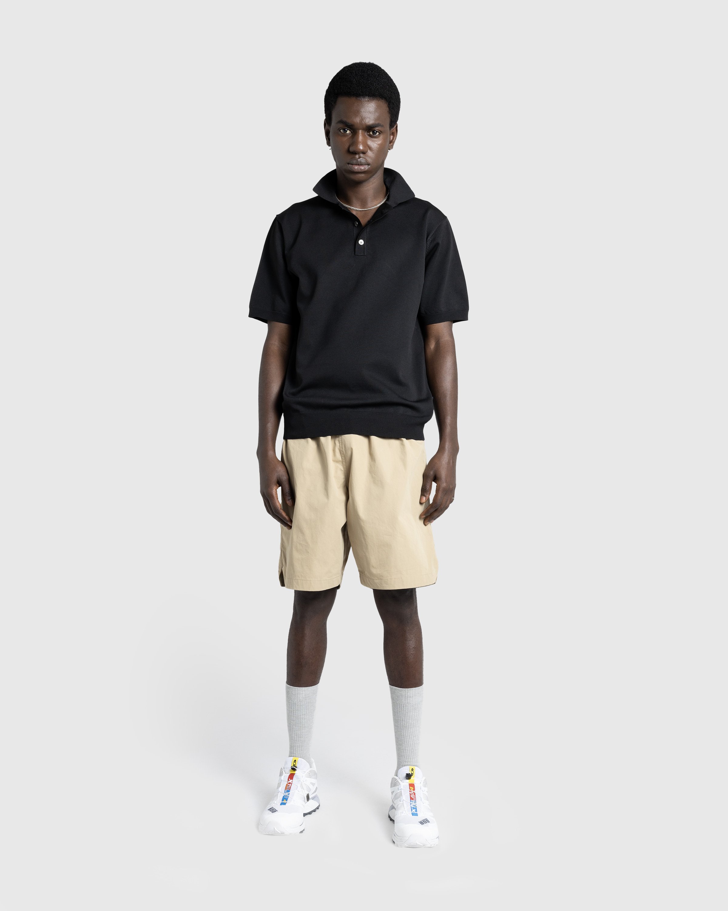 Highsnobiety HS05 - Poly SS Knit Polo - Clothing - Black - Image 4