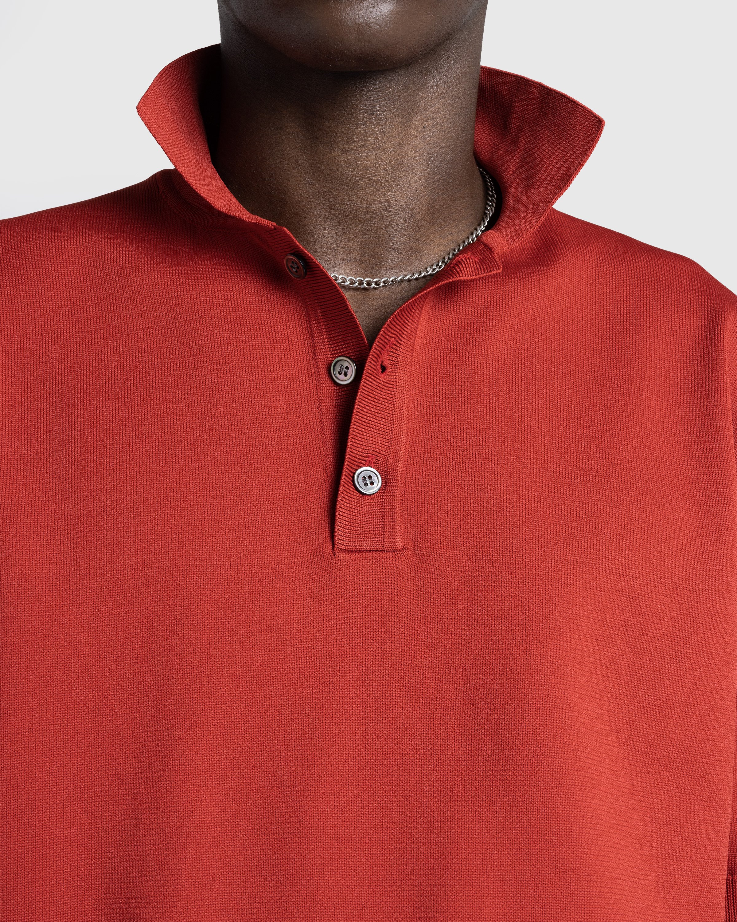 Highsnobiety HS05 - Poly SS Knit Polo Ruby Red - Clothing - Ruby Red - Image 6