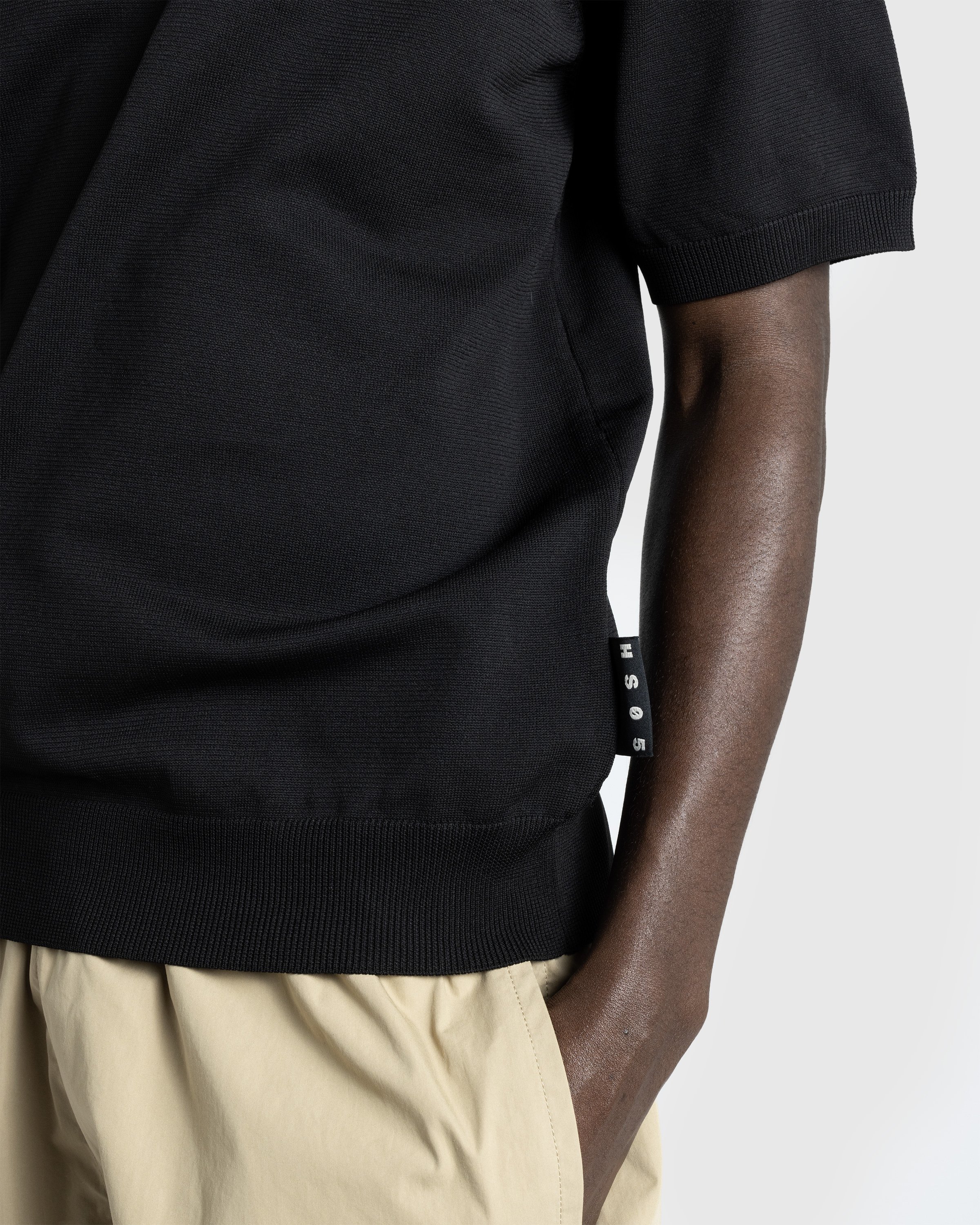 Highsnobiety HS05 - Poly SS Knit Polo - Clothing - Black - Image 7