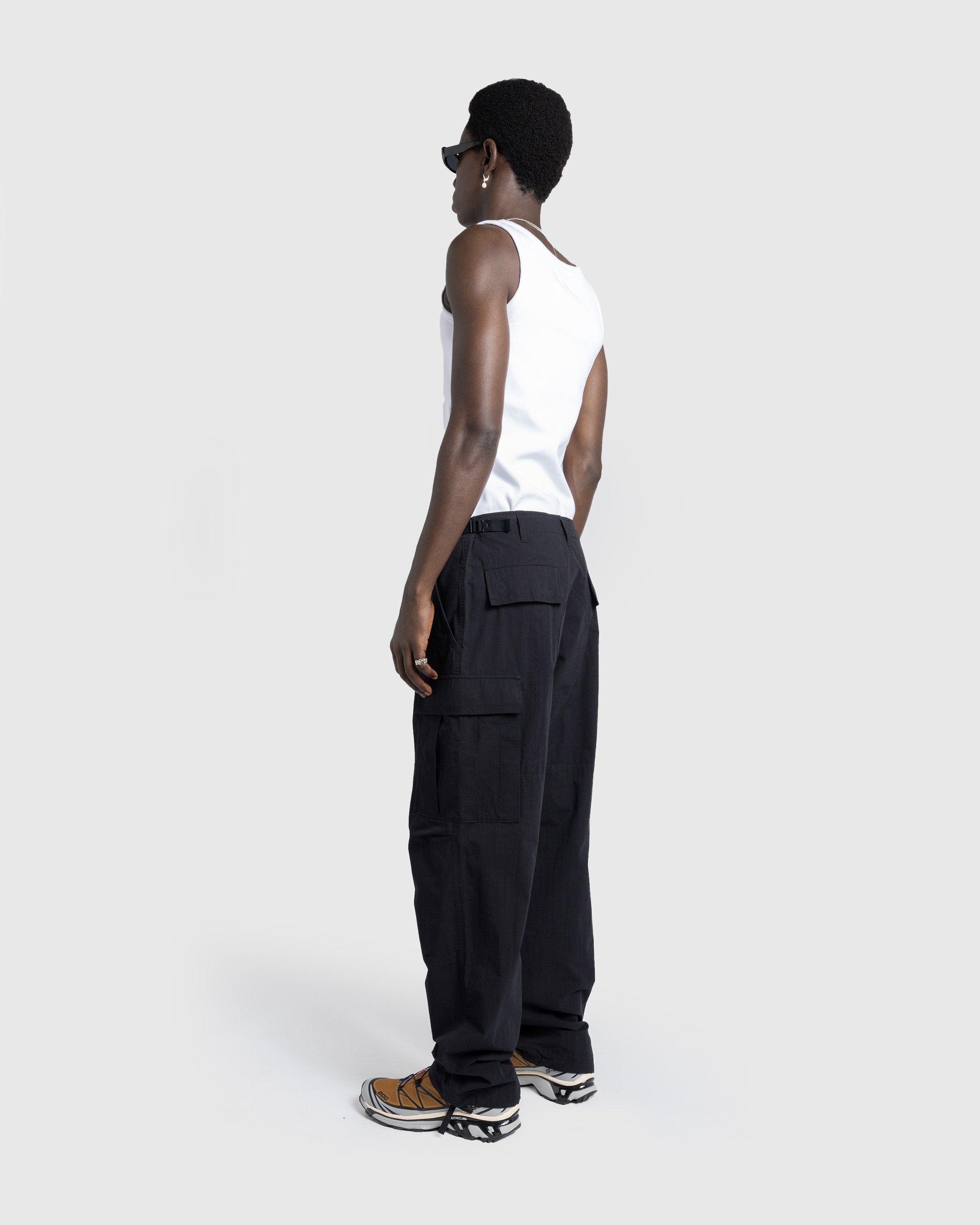 Highsnobiety HS05 - Nylon Cotton Cargo Pants Black - Clothing - Black - Image 5