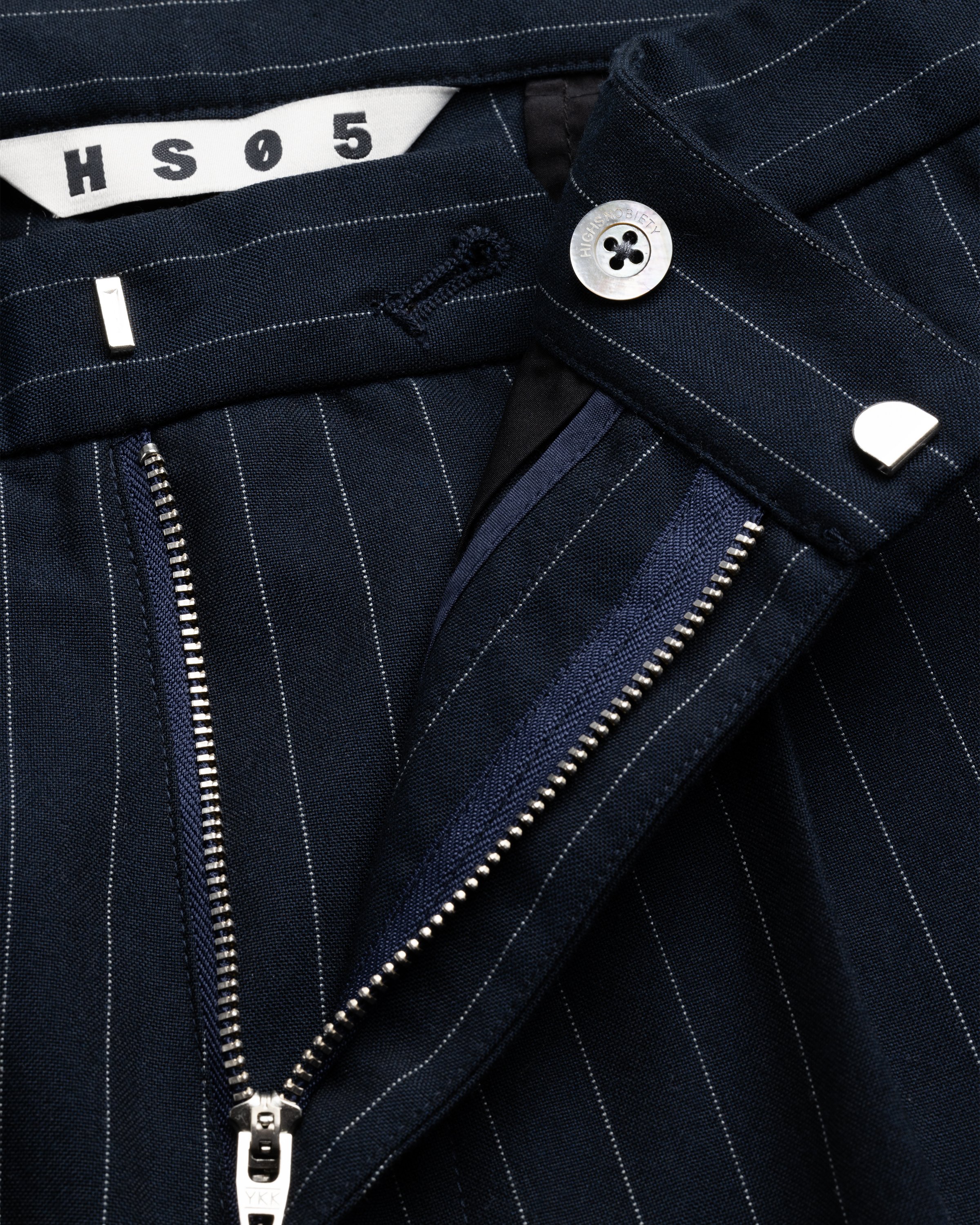 Highsnobiety HS05 - Tropical Suiting Pants Navy Striped - Clothing - Navy Striped - Image 6