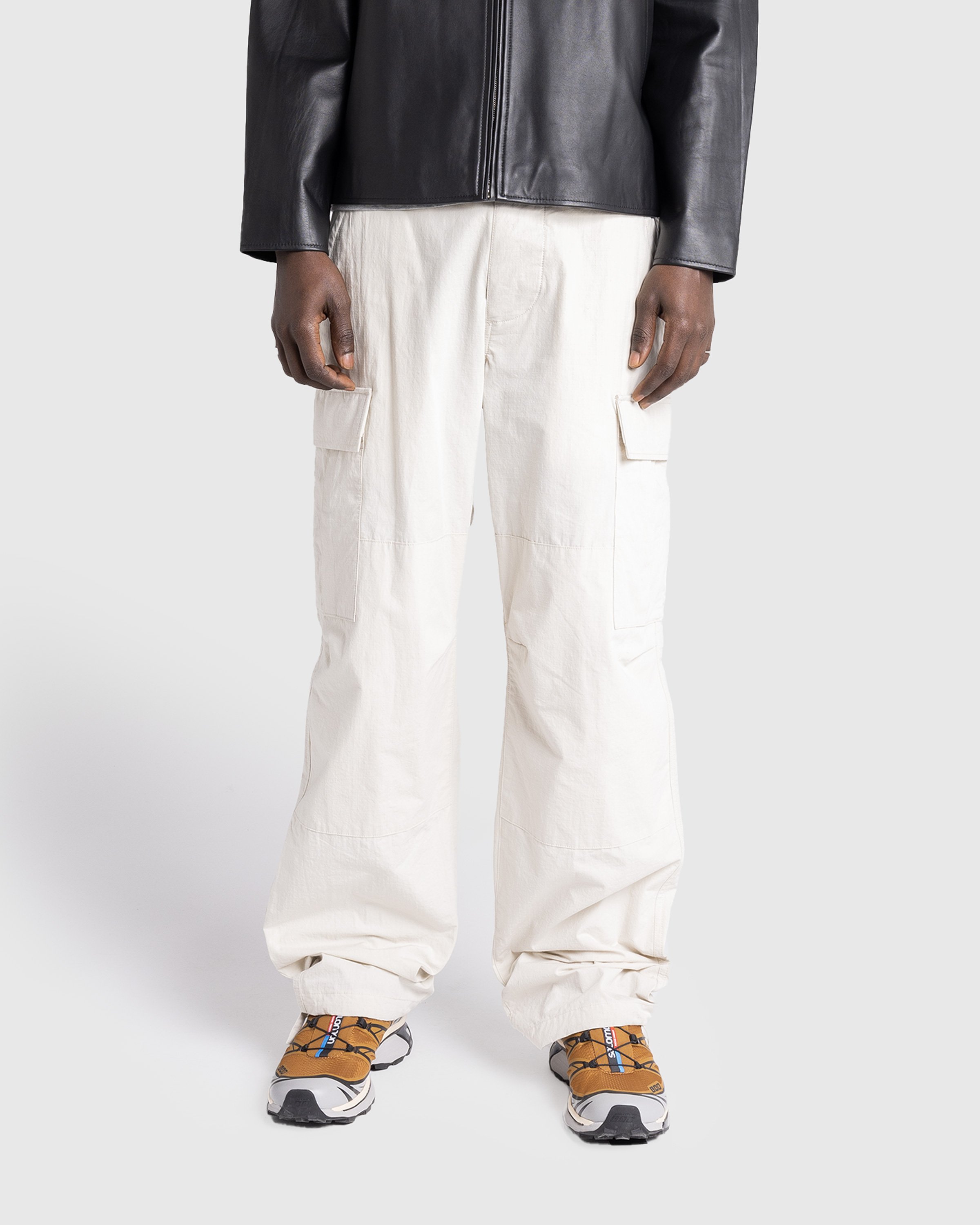 Highsnobiety HS05 - Nylon Cotton Cargo Pants - Clothing - Off White - Image 3