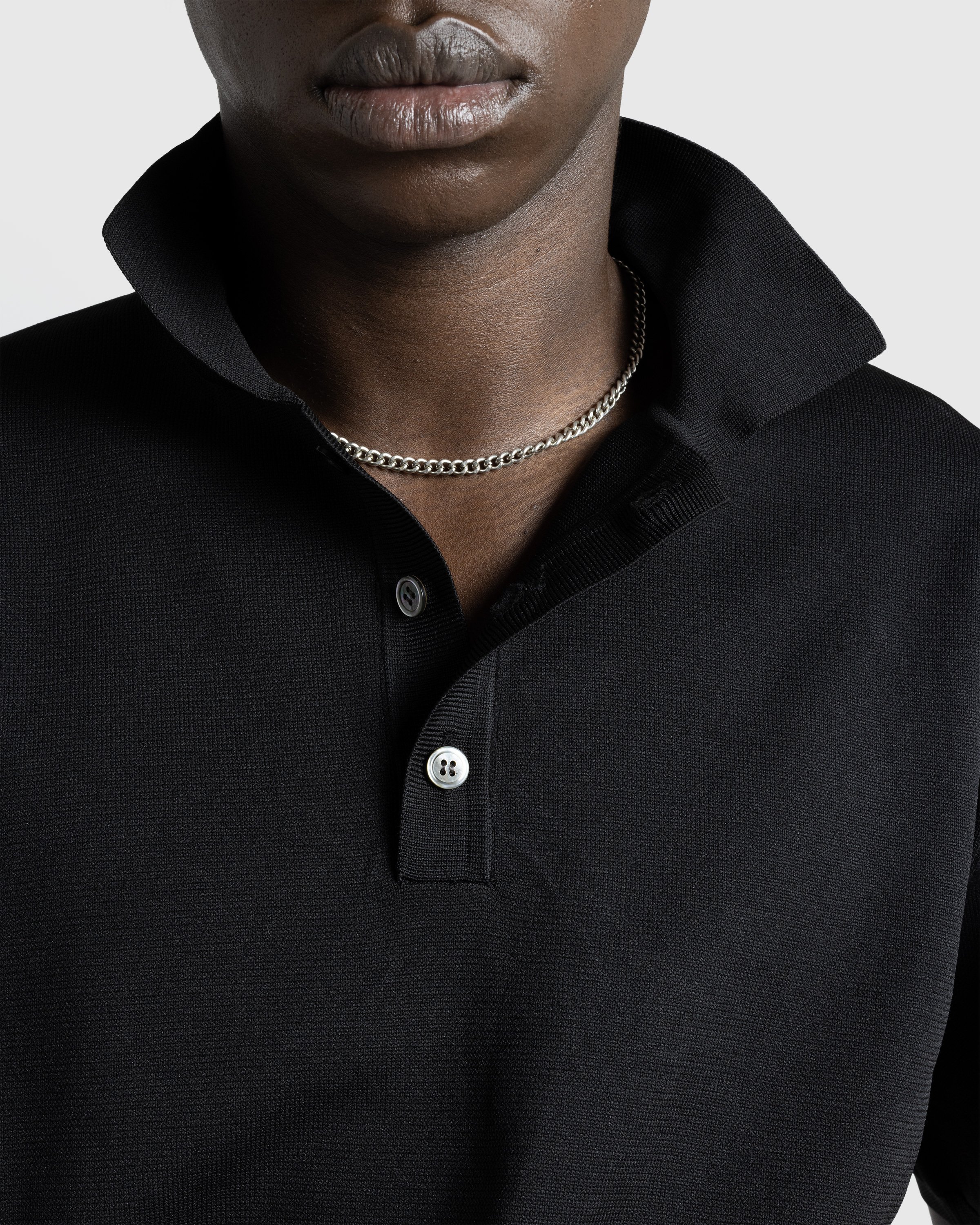 Highsnobiety HS05 - Poly SS Knit Polo - Clothing - Black - Image 8
