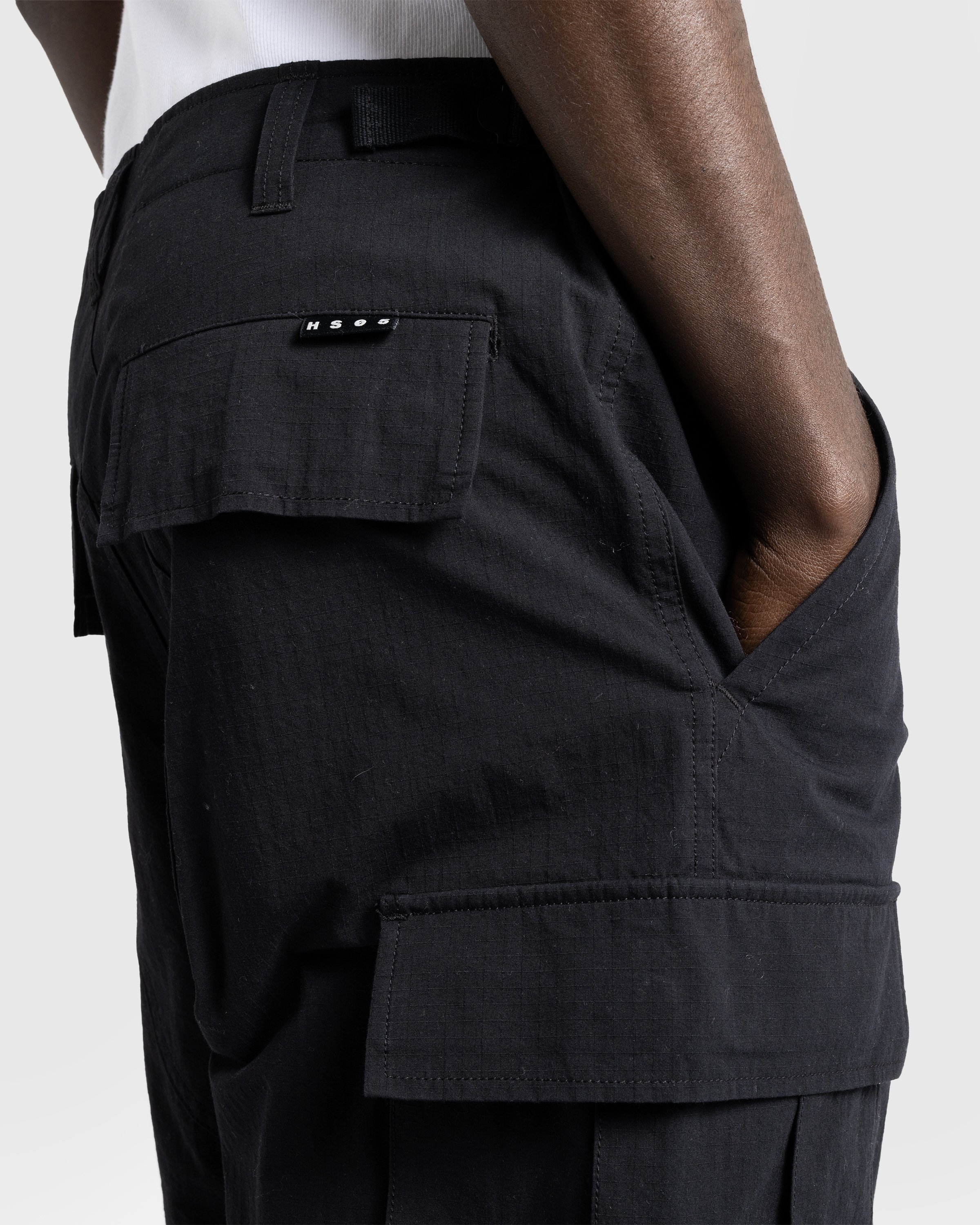 Highsnobiety HS05 - Nylon Cotton Cargo Pants Black - Clothing - Black - Image 7