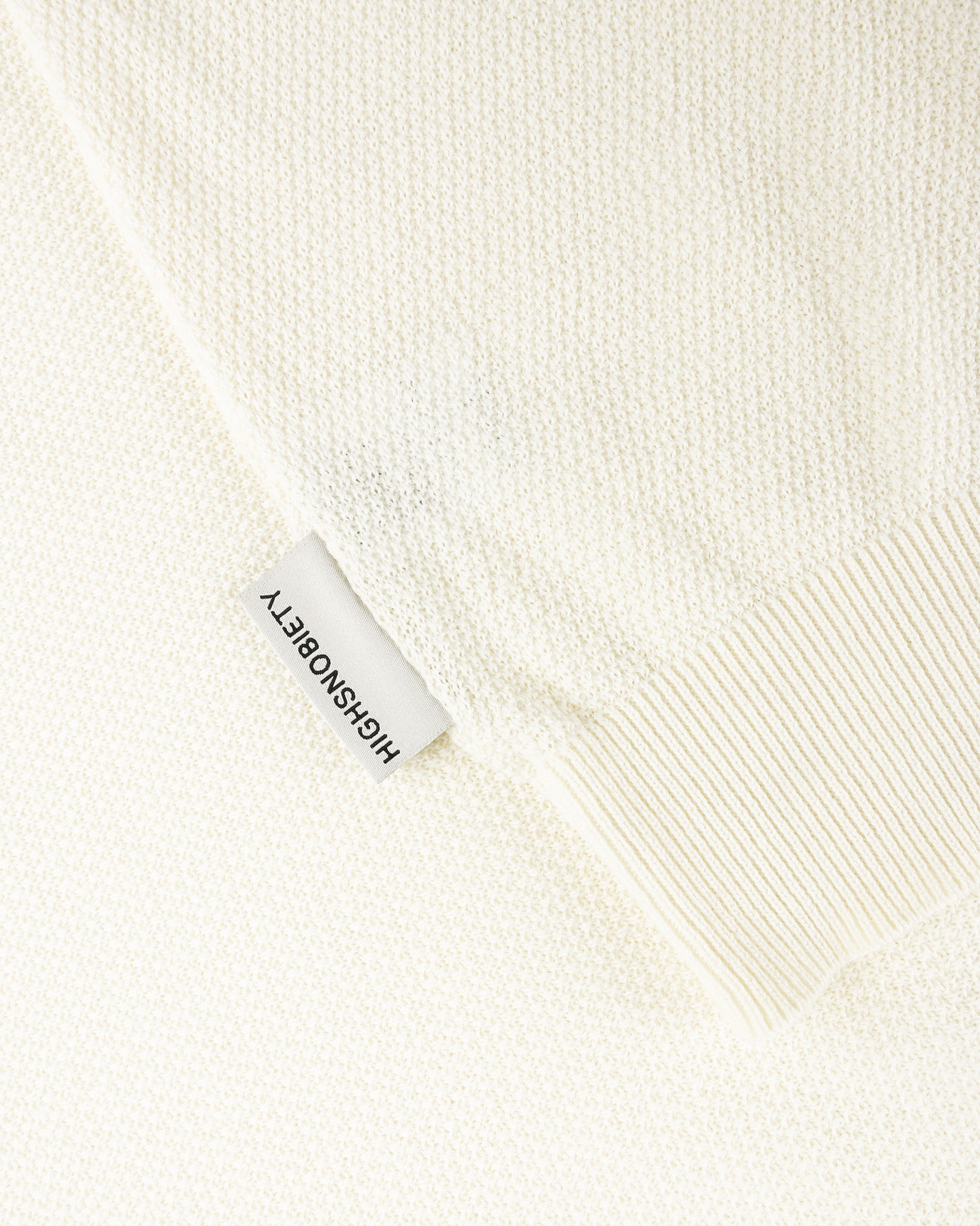 Highsnobiety HS05 - Light Knit Polo - Clothing - Eggshell - Image 9