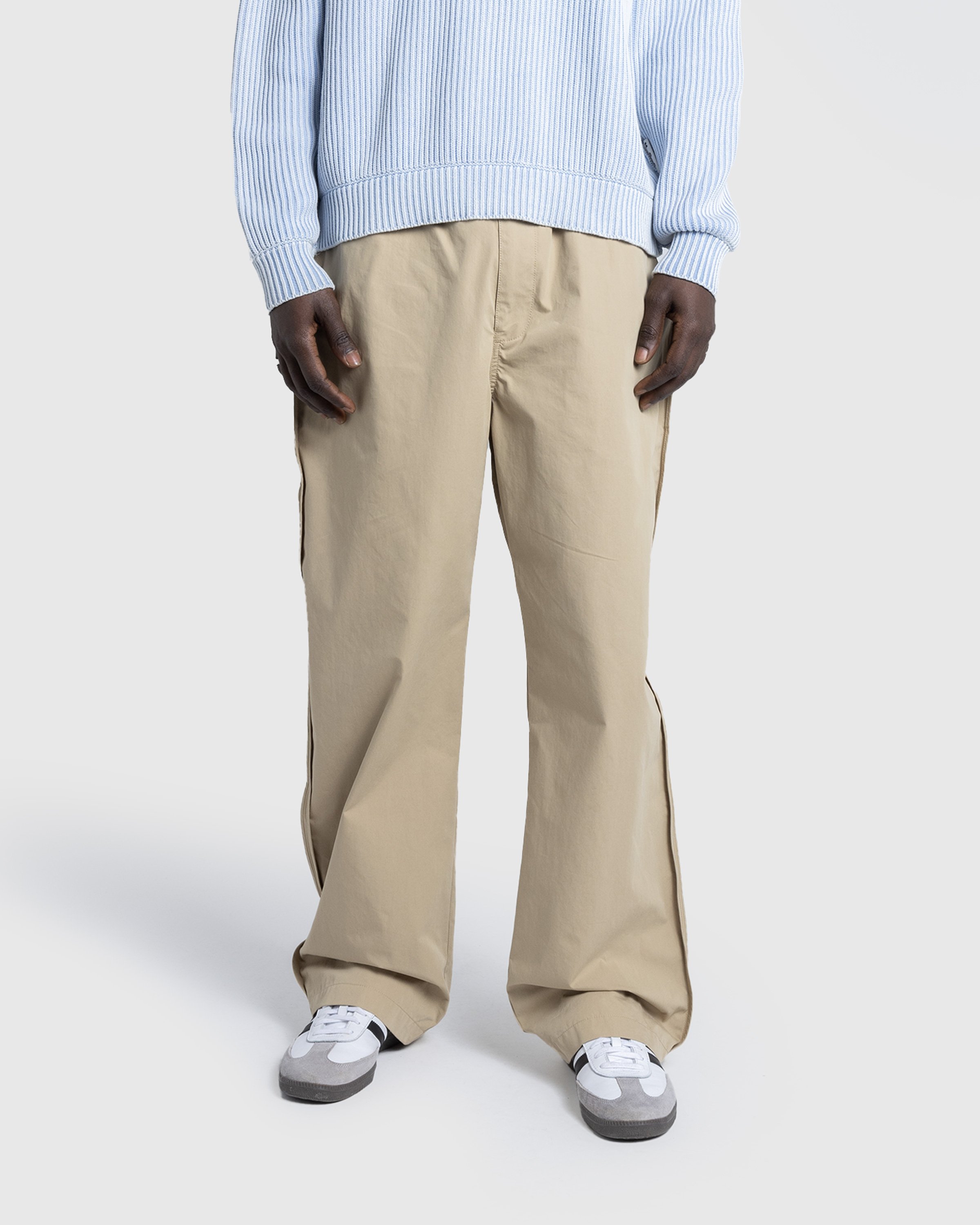 Highsnobiety HS05 - Nylon Reverse Piping Elastic Trouser - Clothing - Beige - Image 3