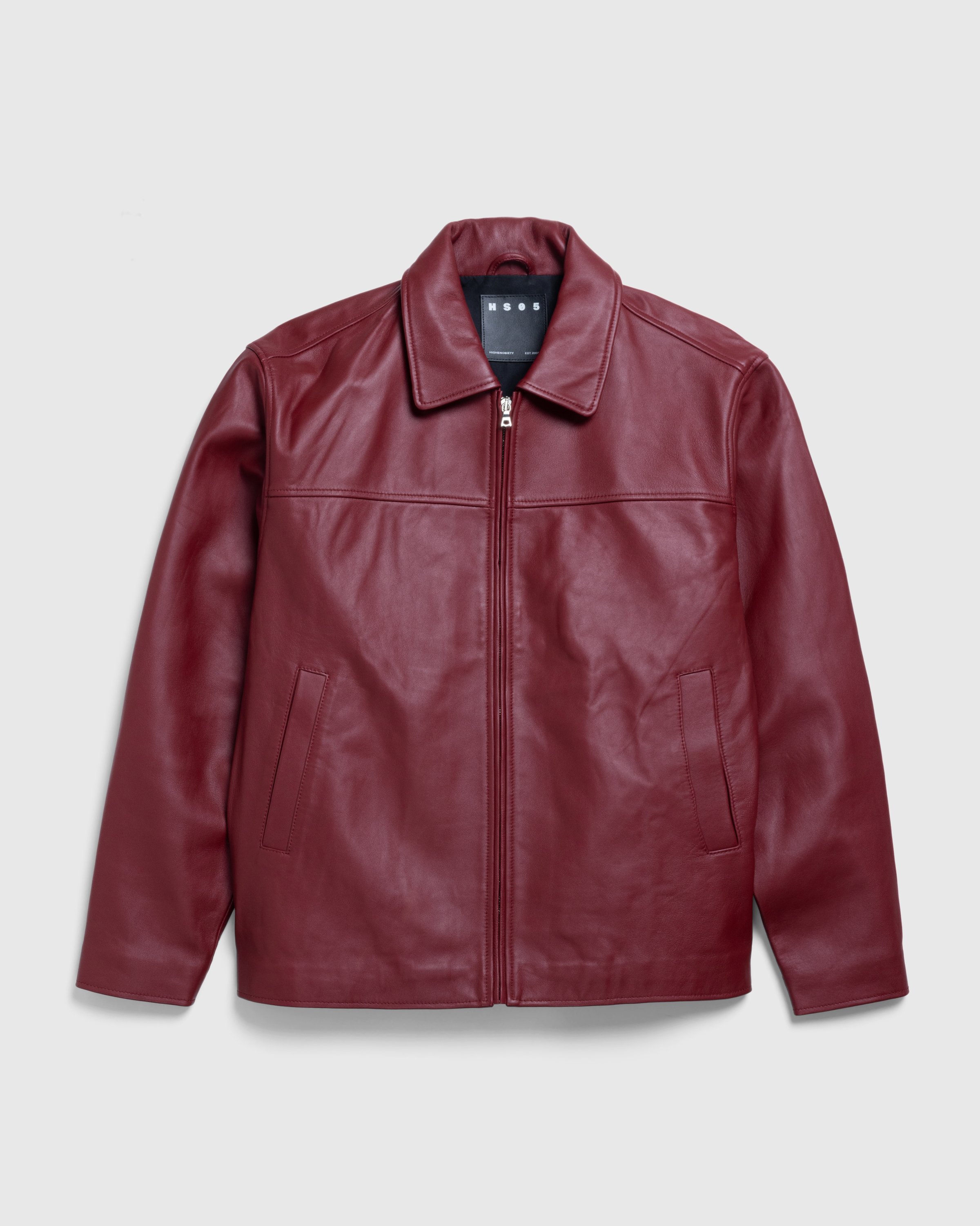 Highsnobiety HS05 – Napa Leather Jacket Burgundy | Highsnobiety Shop