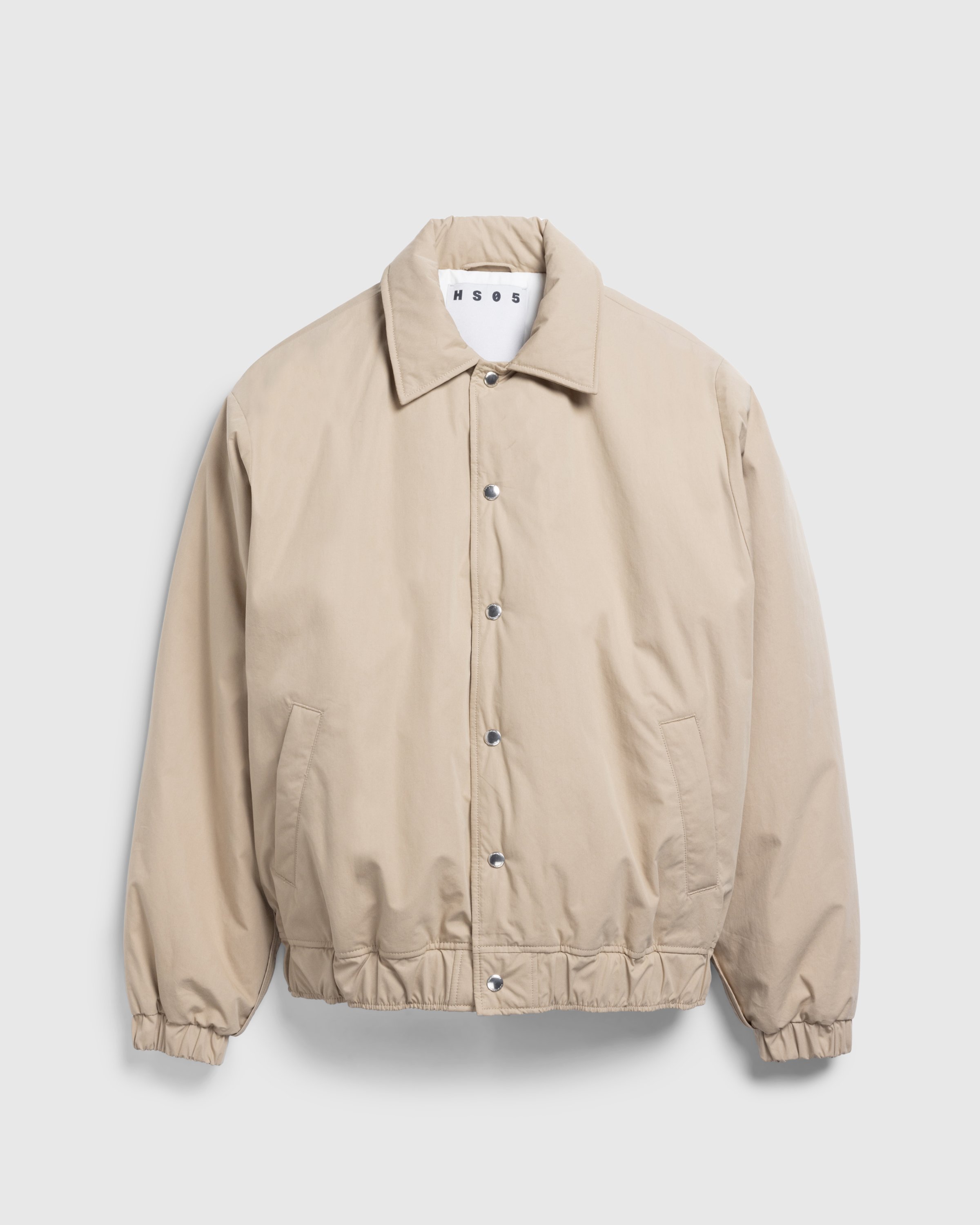 Highsnobiety HS05 - Reverse Piping Insulated Bomber - Clothing - Beige - Image 1