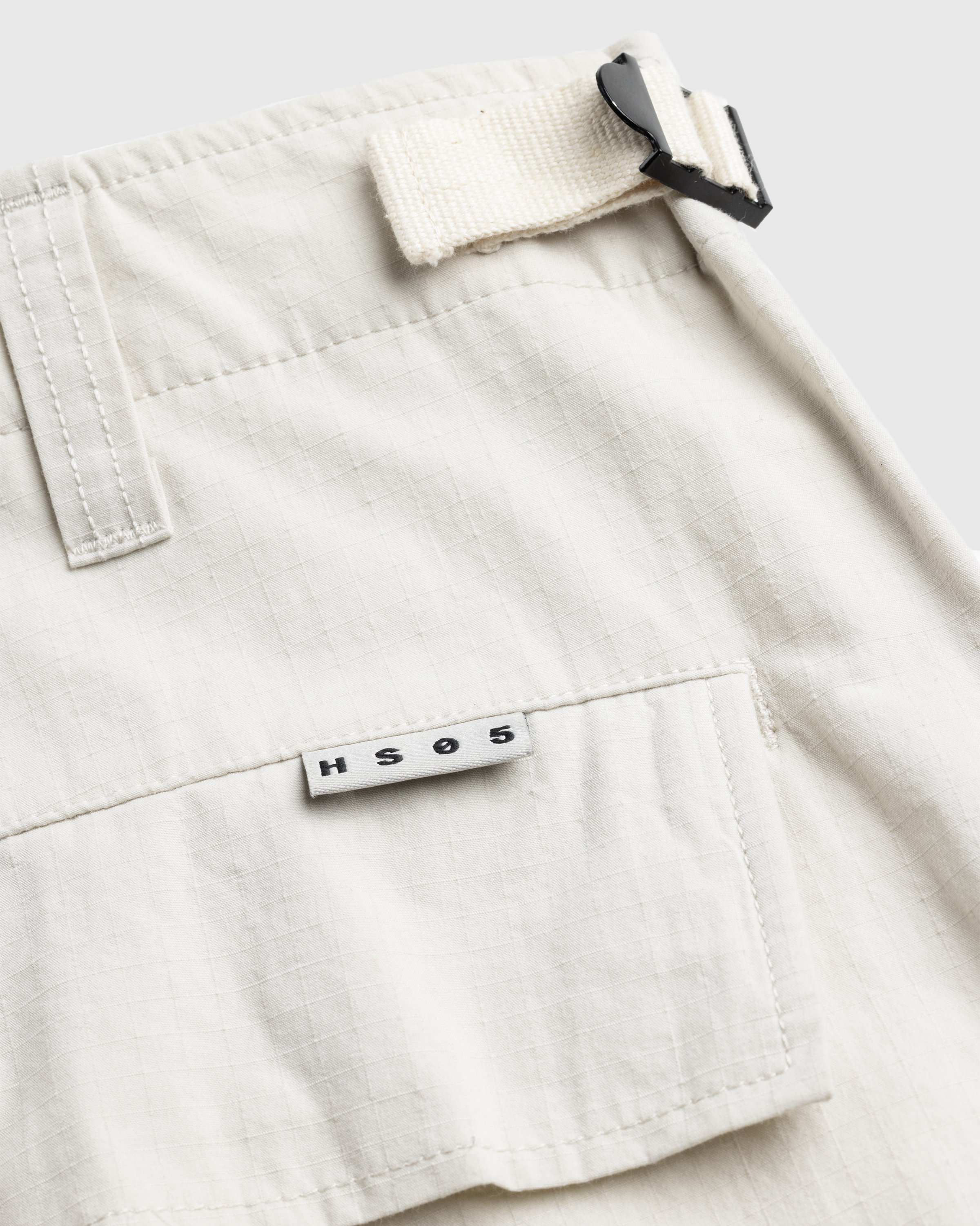 Highsnobiety HS05 - Nylon Cotton Cargo Pants - Clothing - Off White - Image 9