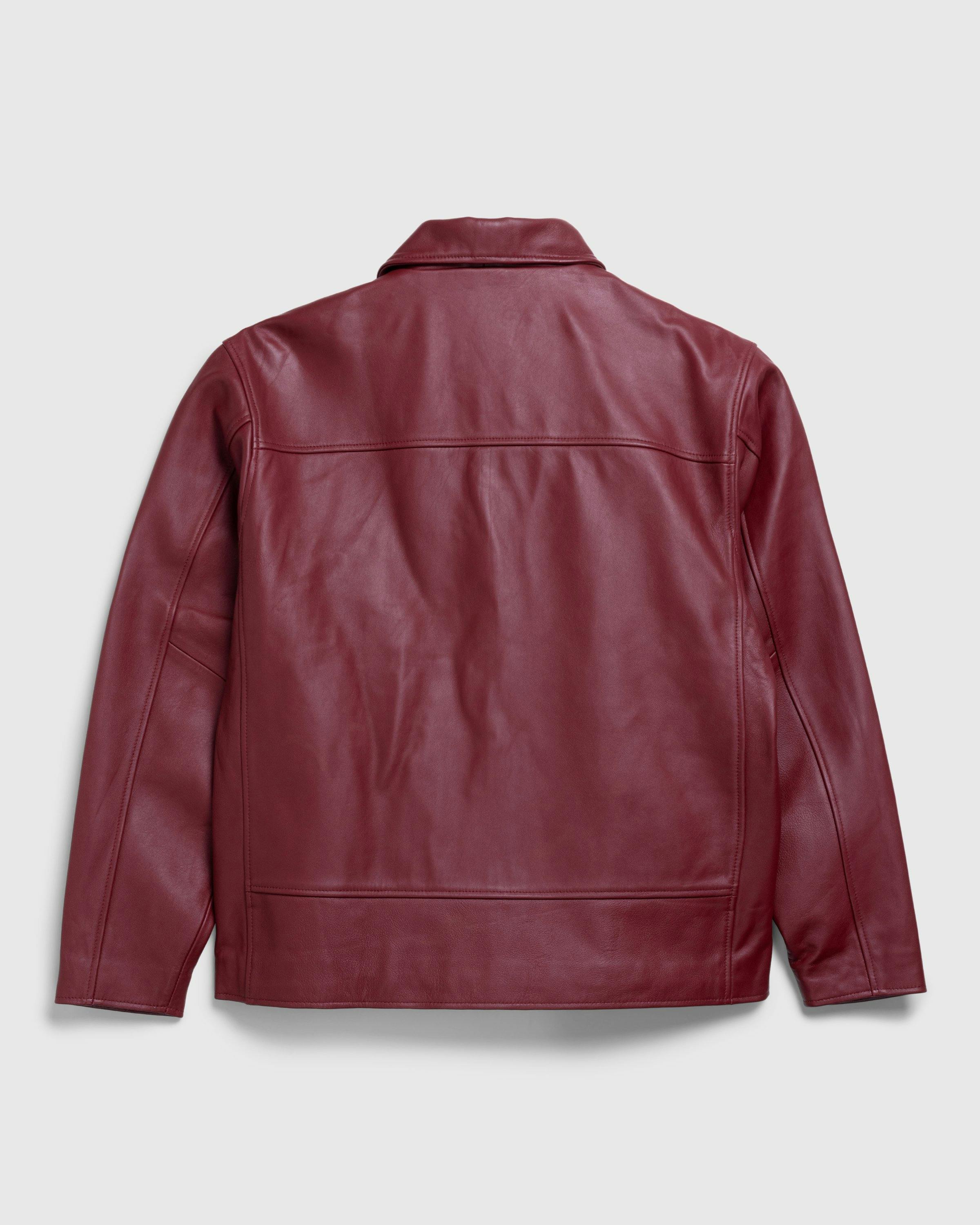 Highsnobiety HS05 - Leather Jacket Burgundy - Clothing - Burgundy - Image 2