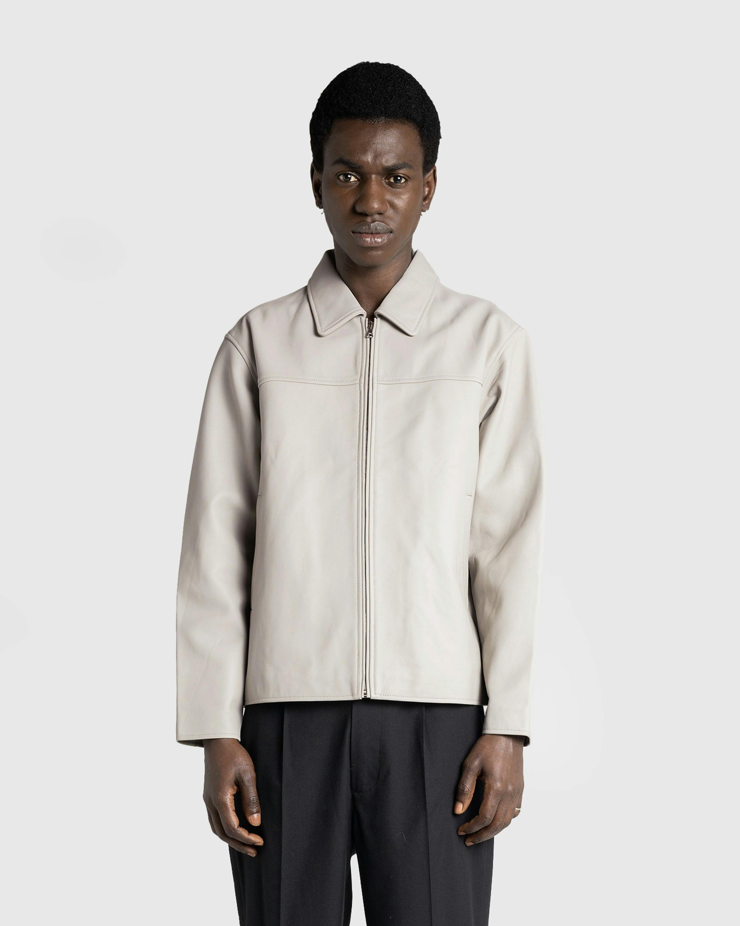 Highsnobiety HS05 - Leather Jacket - Clothing - Light Grey - Image 3