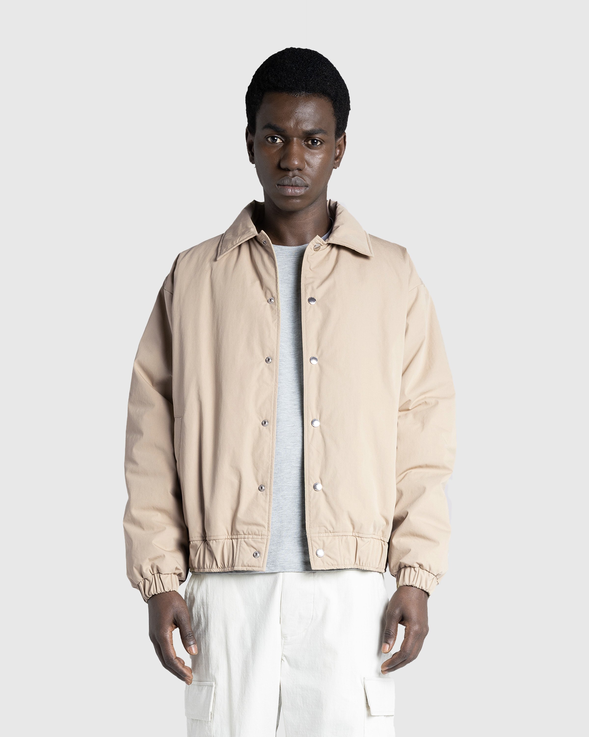 Highsnobiety HS05 - Reverse Piping Insulated Bomber - Clothing - Beige - Image 3