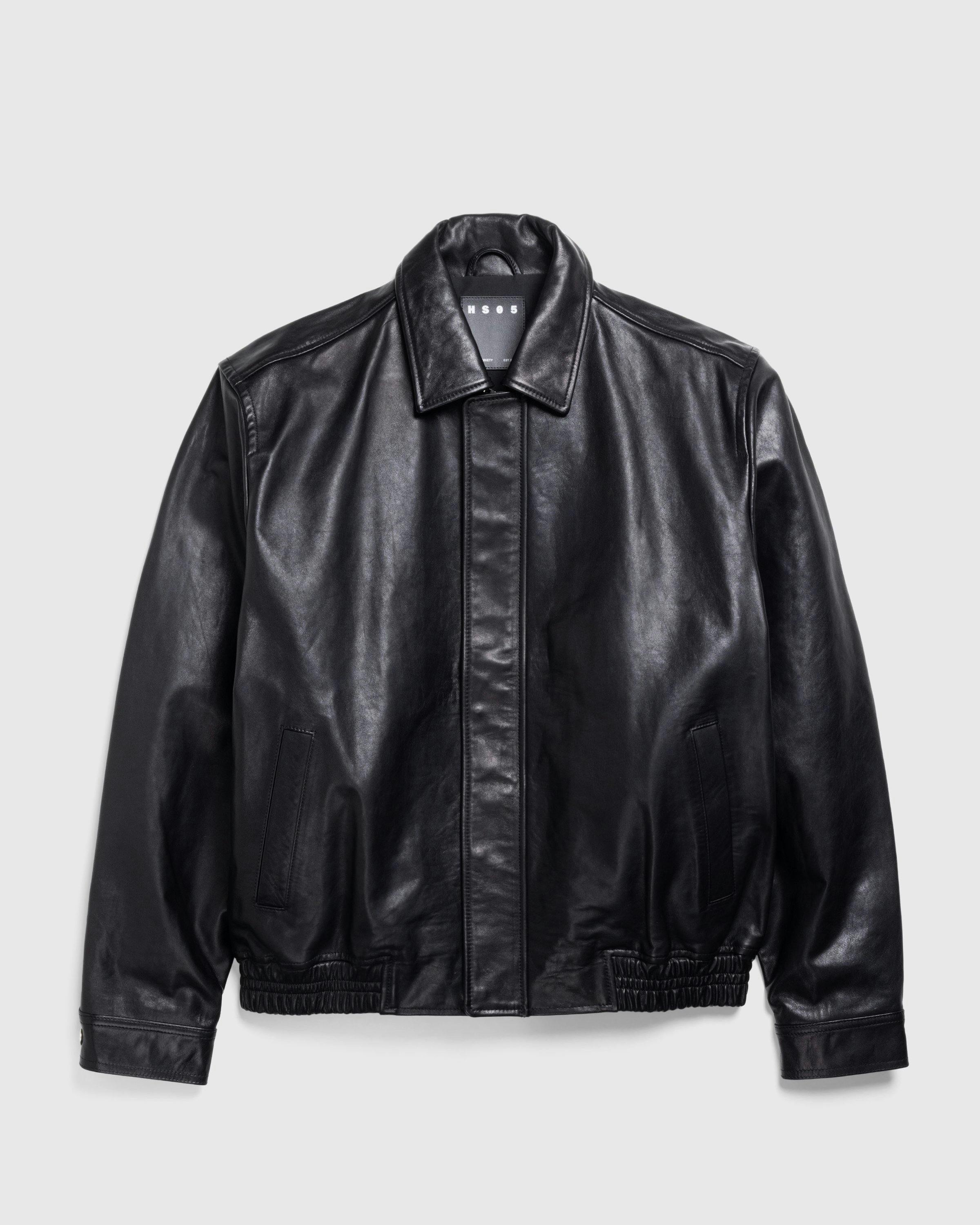 Highsnobiety HS05 - Leather Bomber Black - Clothing - Black - Image 1