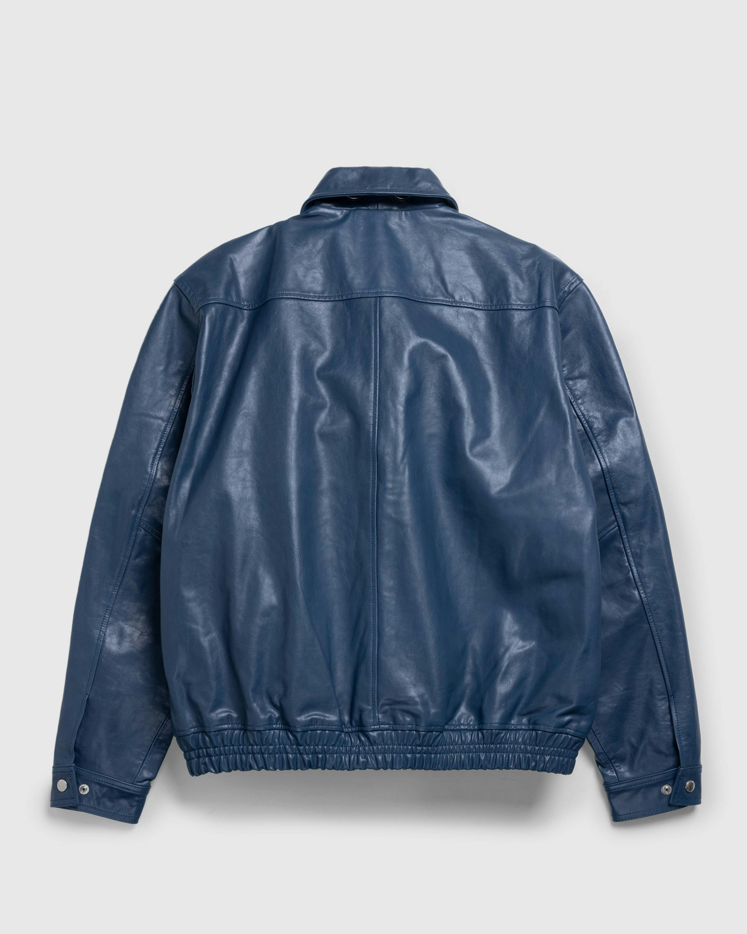 Highsnobiety HS05 - Leather Bomber Navy - Clothing - Navy - Image 4