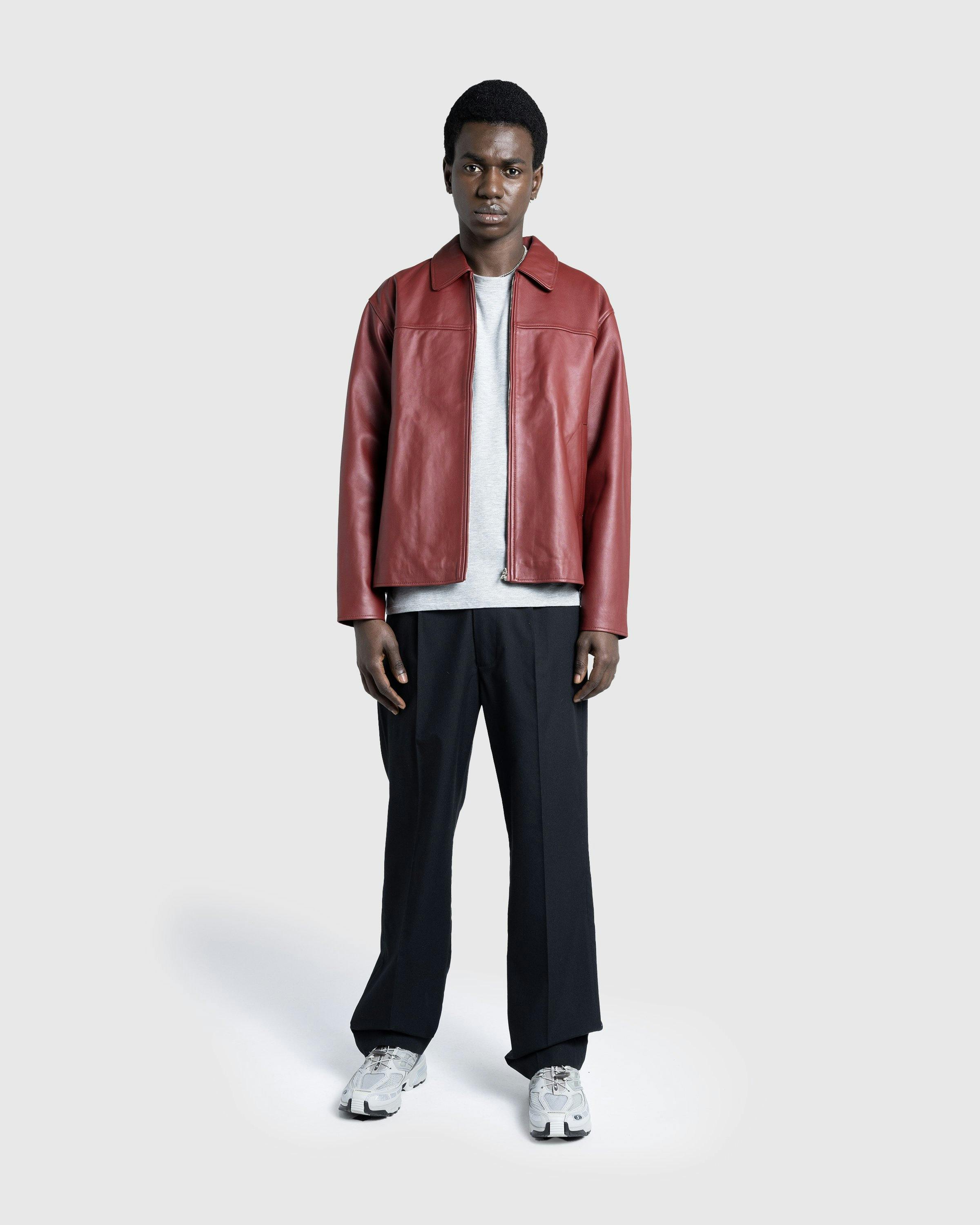 Highsnobiety HS05 - Leather Jacket Burgundy - Clothing - Burgundy - Image 4