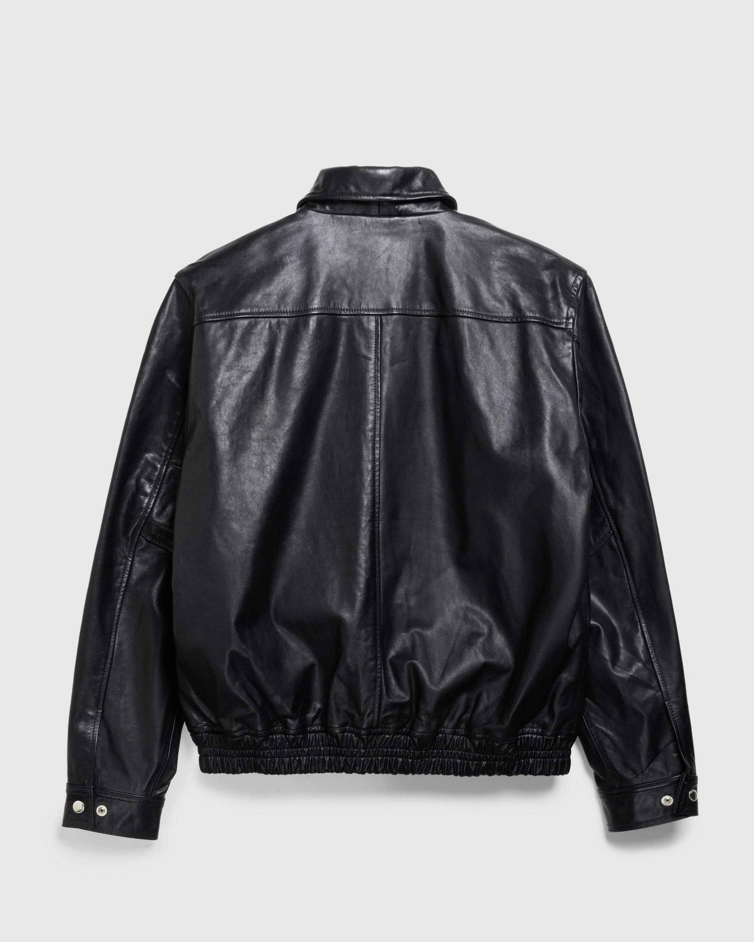 Highsnobiety HS05 – Waxed Leather Bomber Black