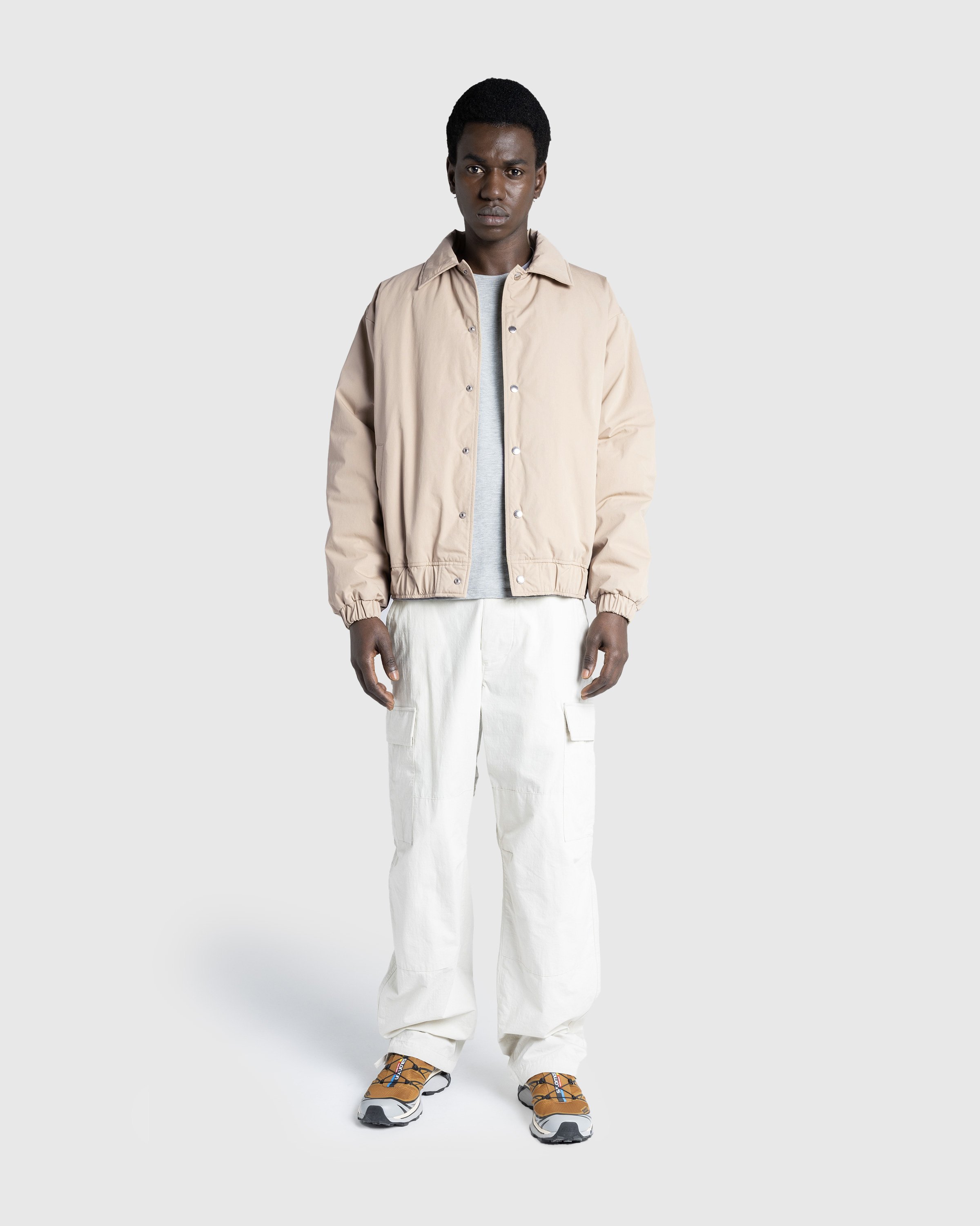 Highsnobiety HS05 - Reverse Piping Insulated Bomber - Clothing - Beige - Image 4