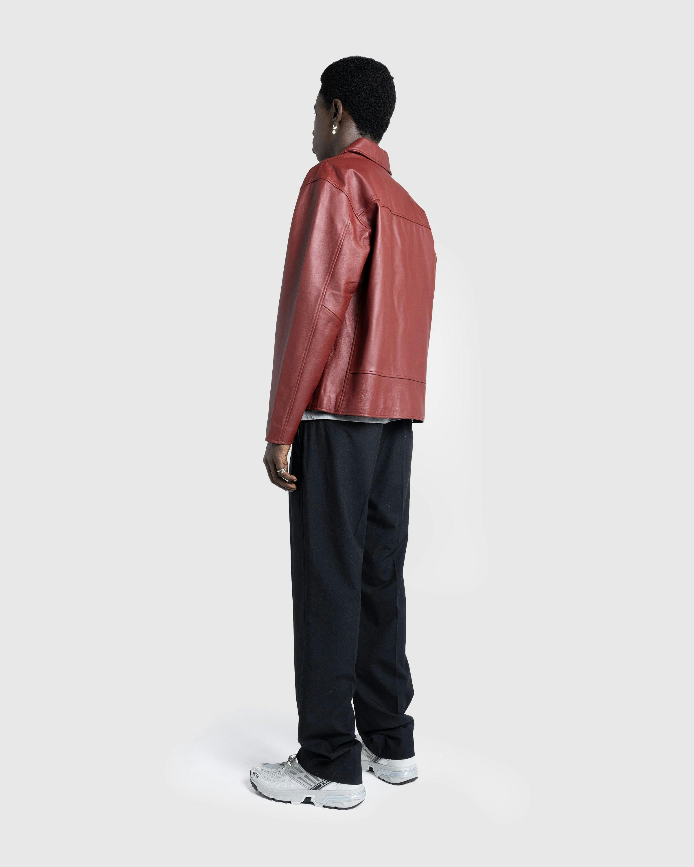 Highsnobiety HS05 - Leather Jacket Burgundy - Clothing - Burgundy - Image 5