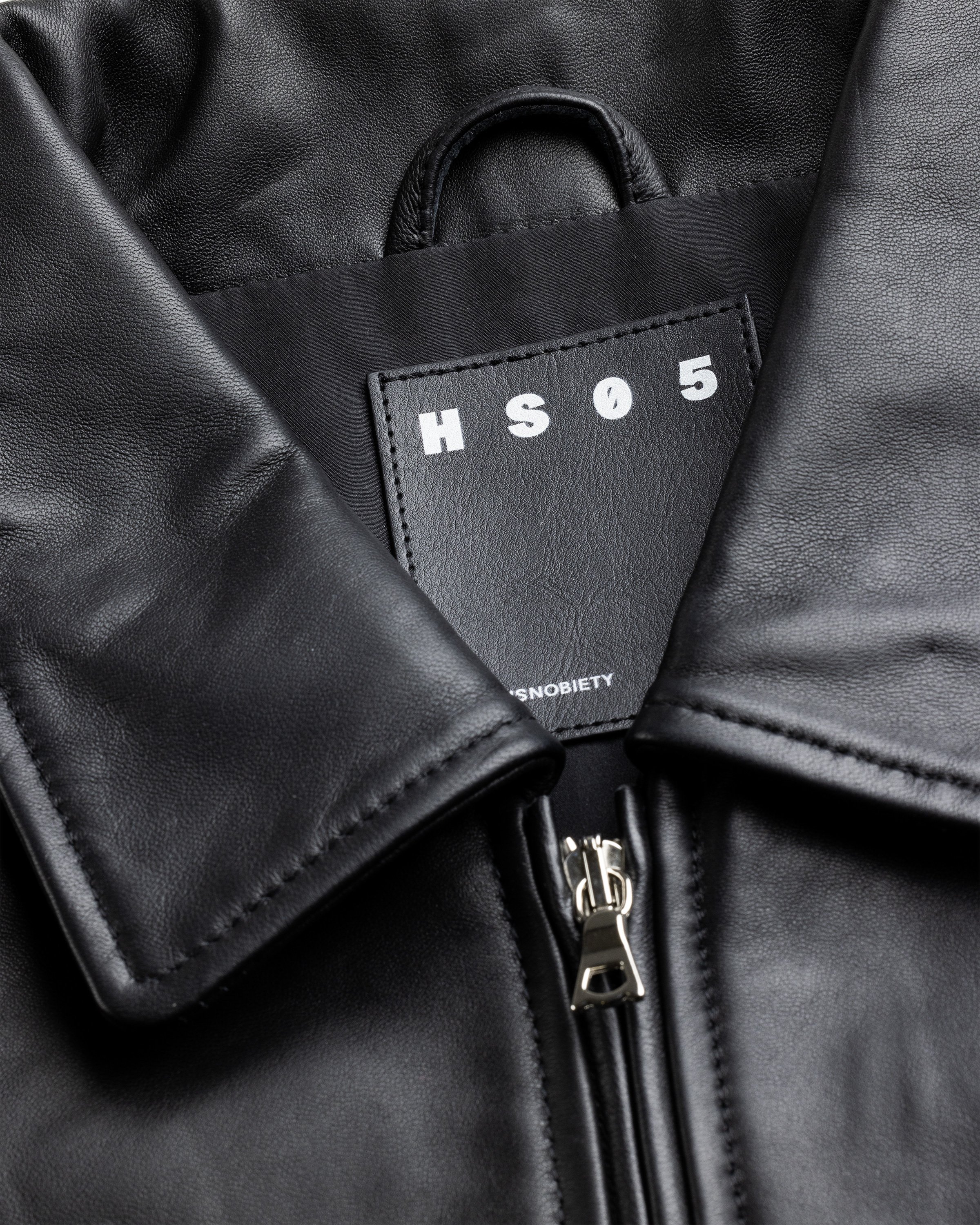 Highsnobiety HS05 - Leather Jacket Black - Clothing - Black - Image 8