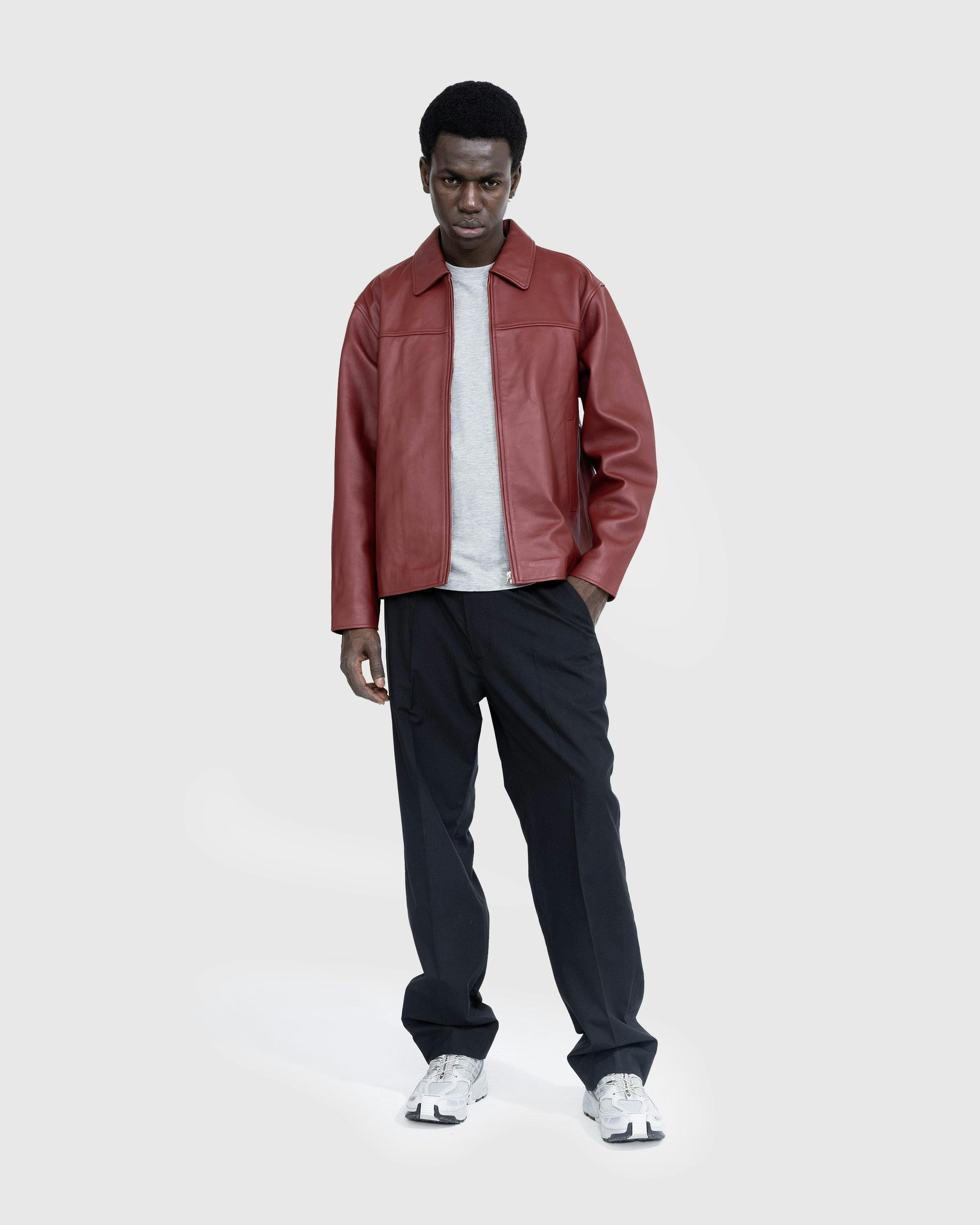 Highsnobiety HS05 - Leather Jacket Burgundy - Clothing - Burgundy - Image 6