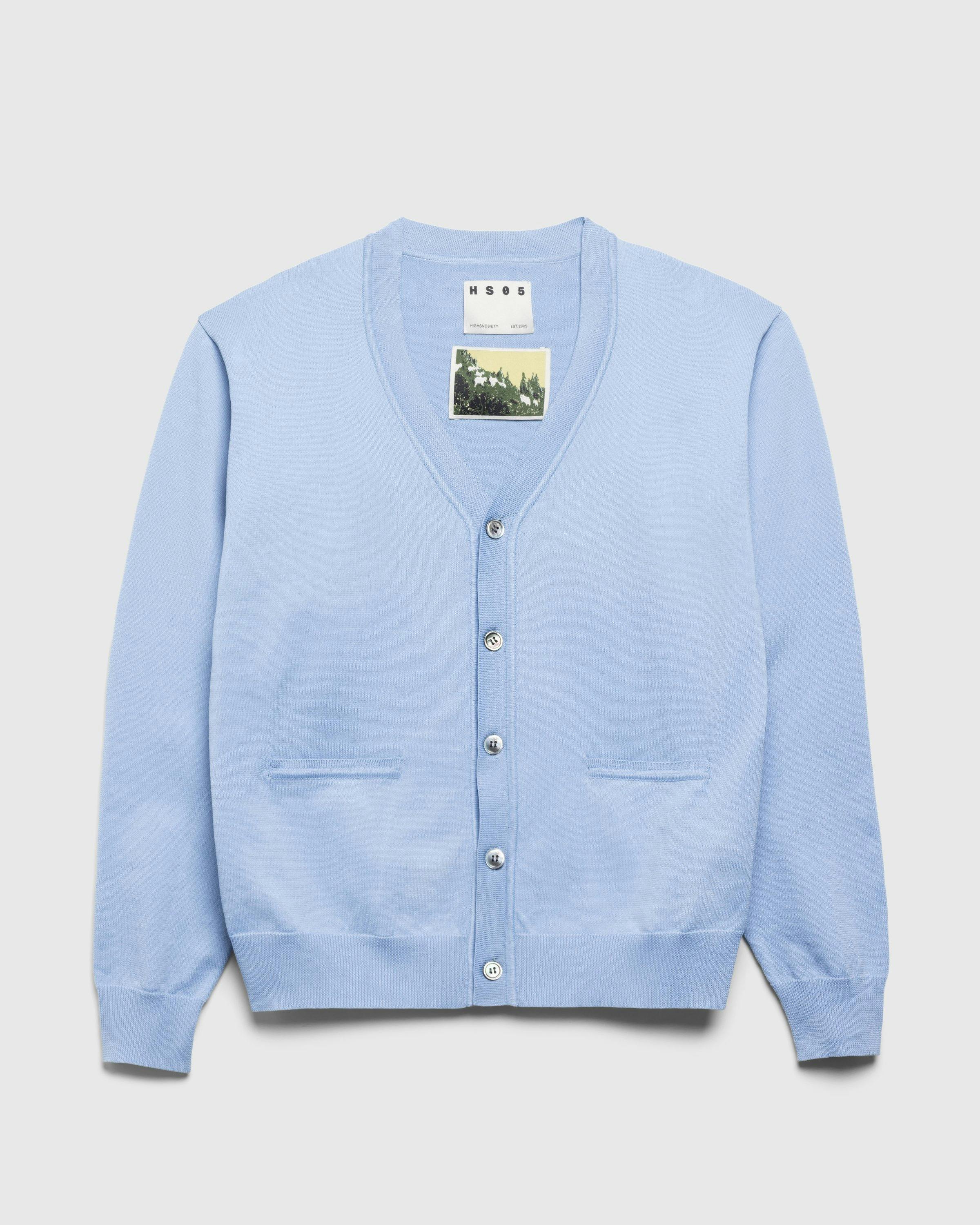 Highsnobiety HS05 - Poly Knit Cardigan - Clothing - Light Blue - Image 1