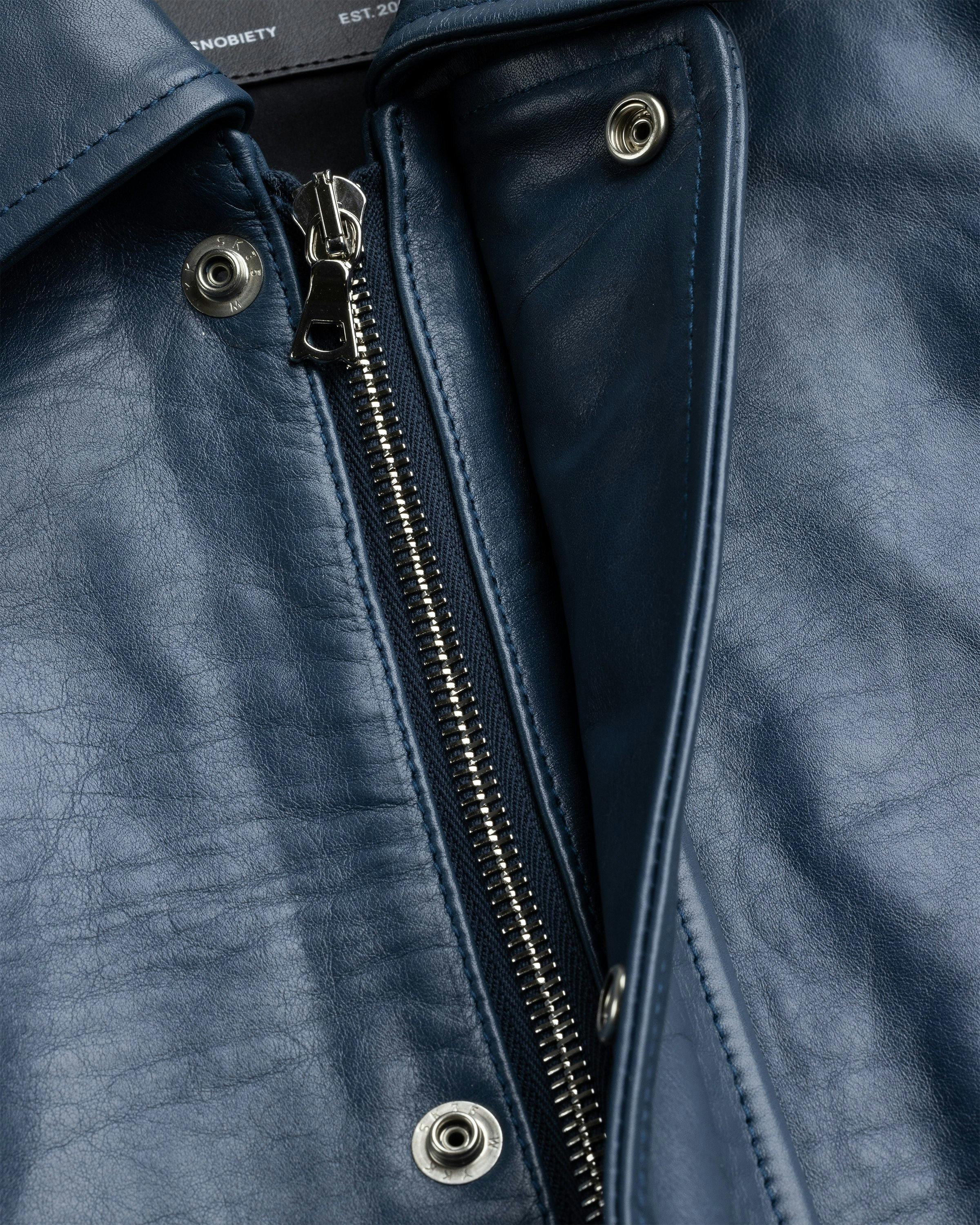 Highsnobiety HS05 - Leather Bomber Navy - Clothing - Navy - Image 6