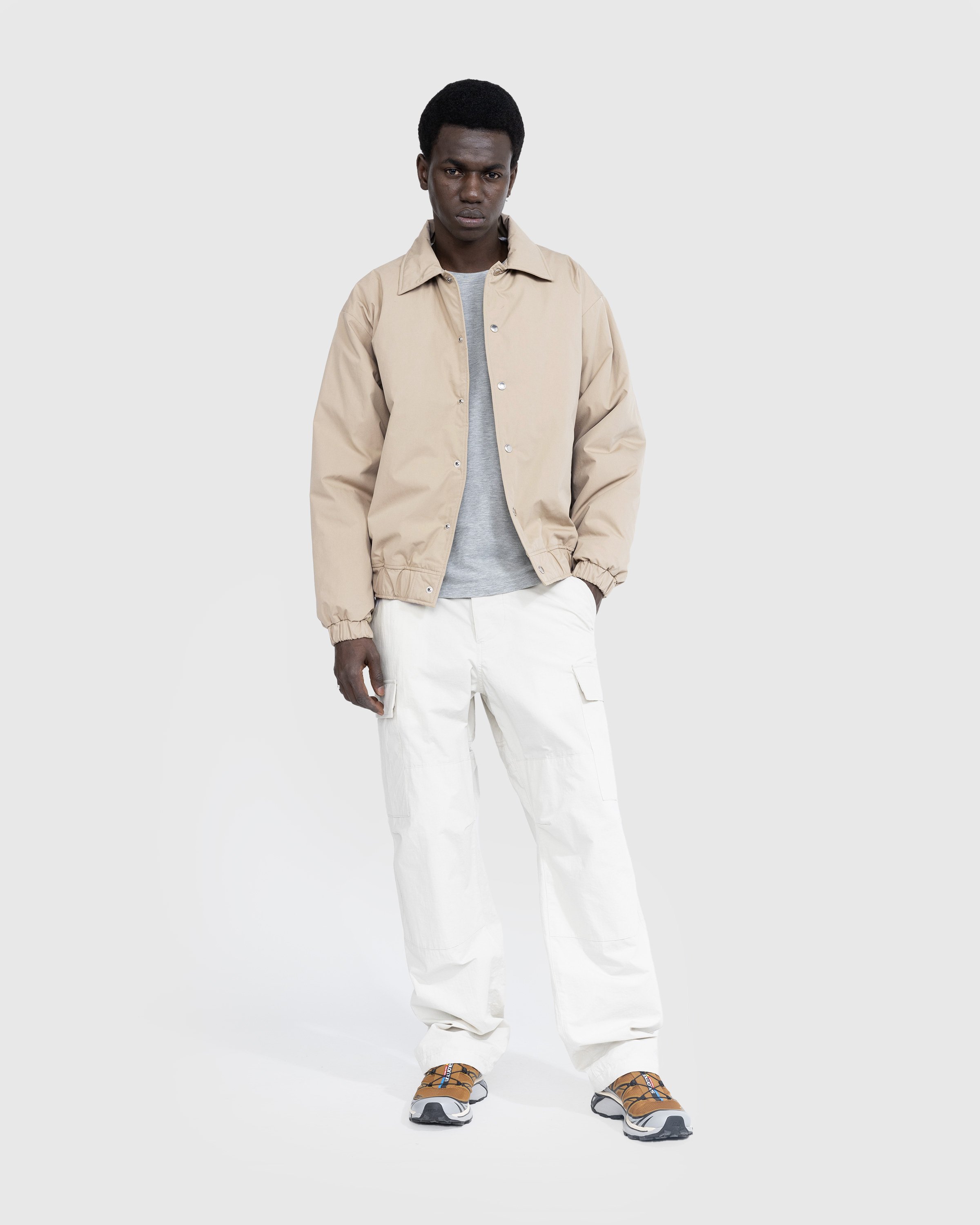 Highsnobiety HS05 - Reverse Piping Insulated Bomber - Clothing - Beige - Image 7