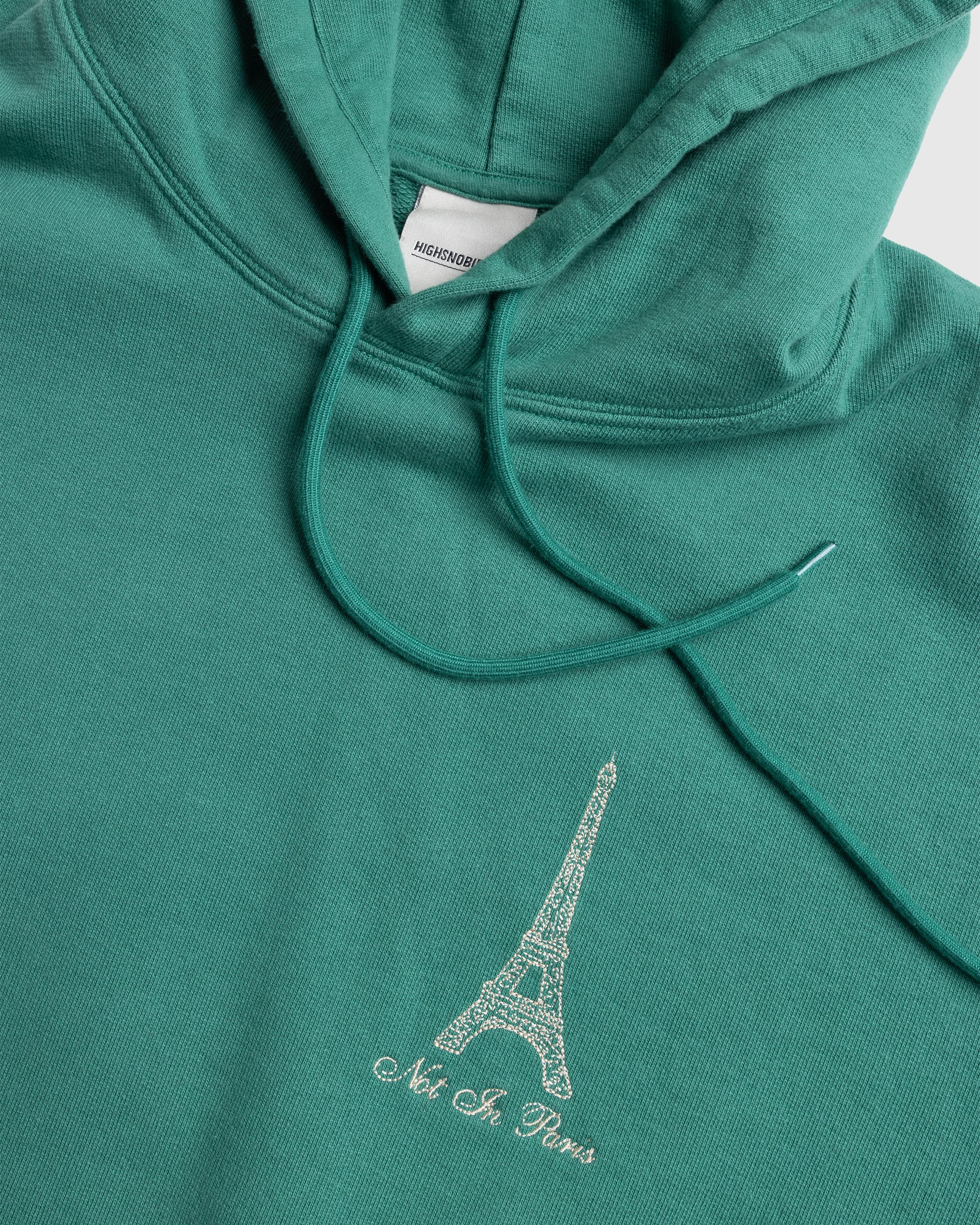 Highsnobiety - Not in Paris 5 Hoodie Green - Clothing - Green - Image 7