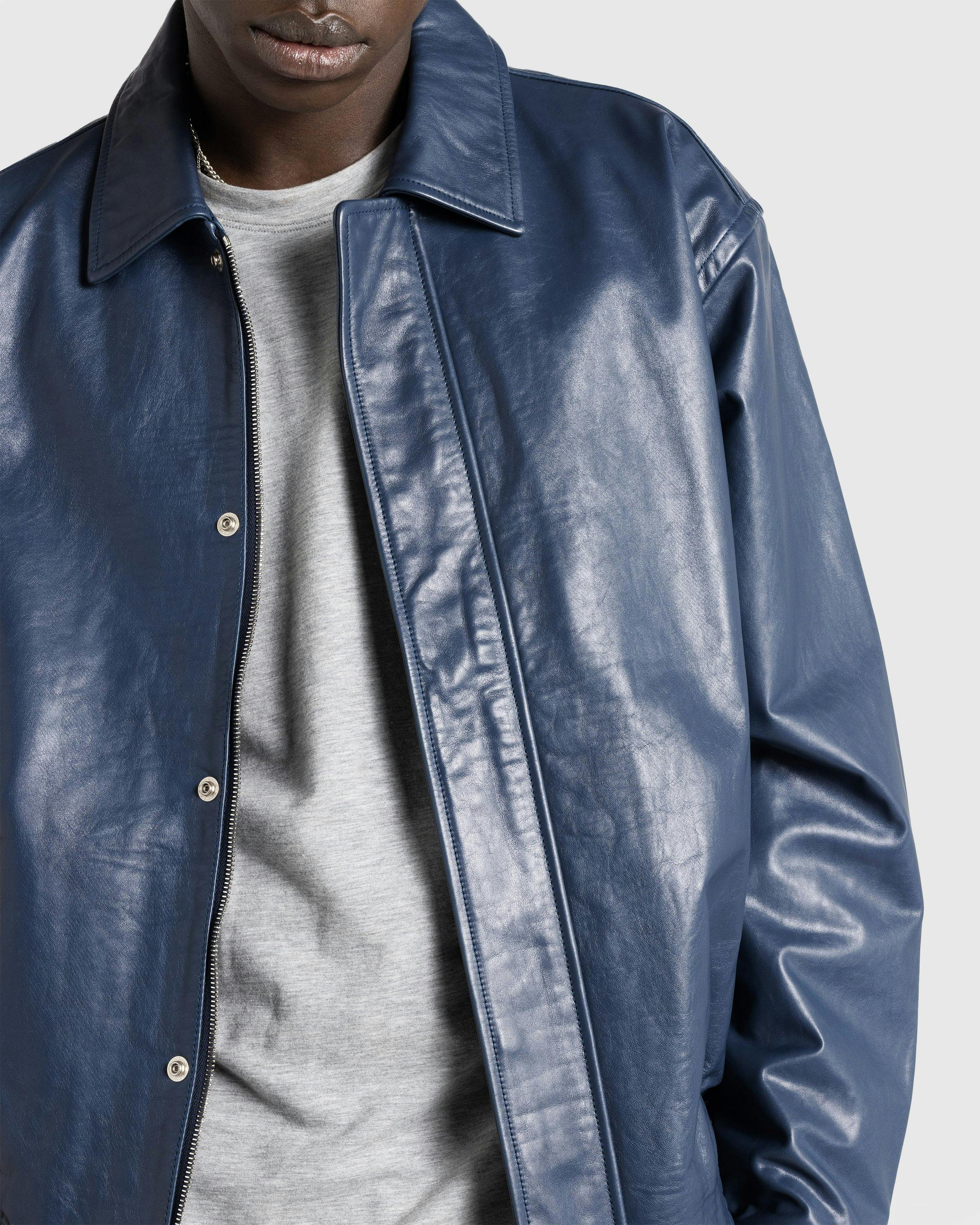 Highsnobiety HS05 - Leather Bomber Navy - Clothing - Navy - Image 8