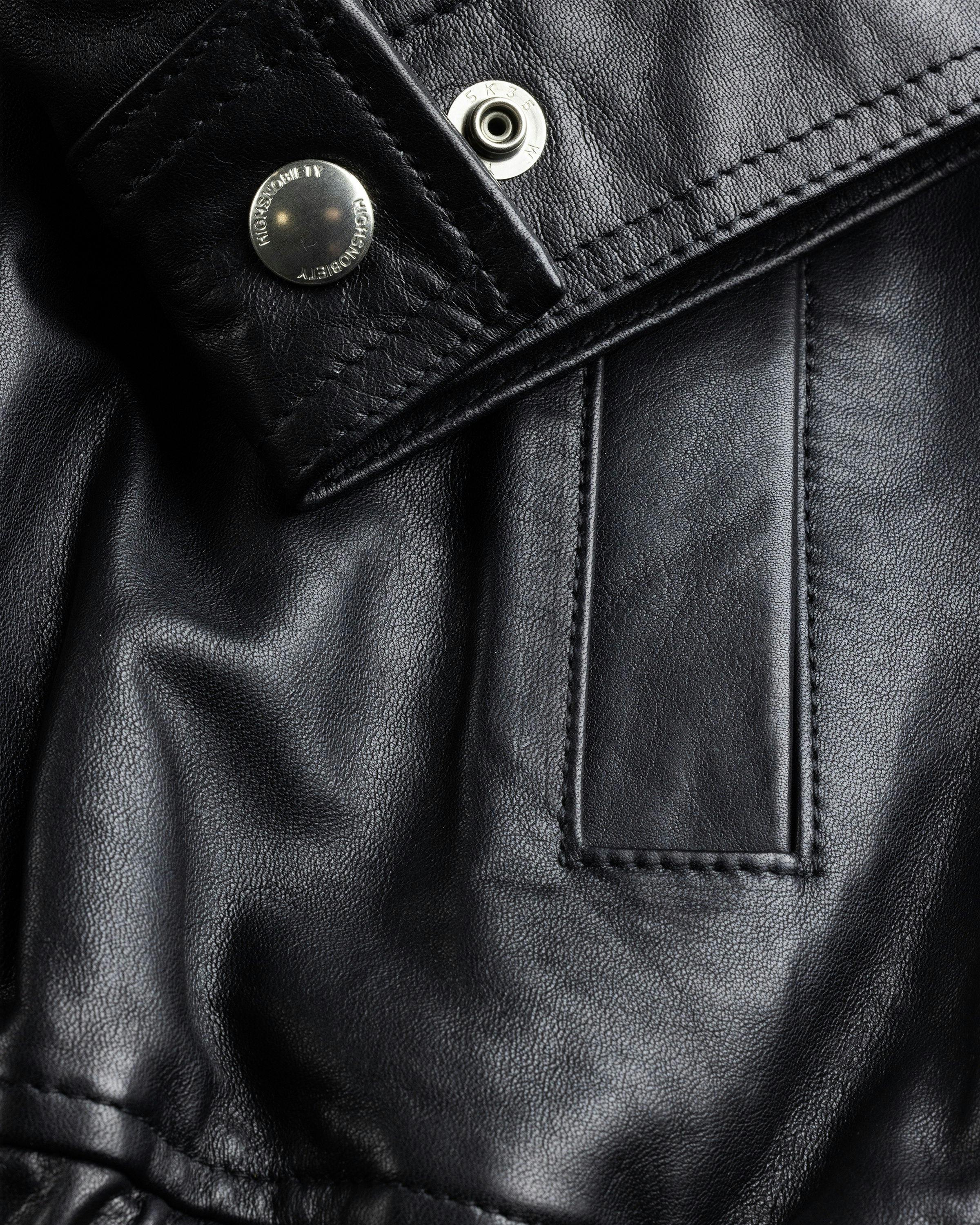 Highsnobiety HS05 – Waxed Leather Bomber Black | Highsnobiety Shop