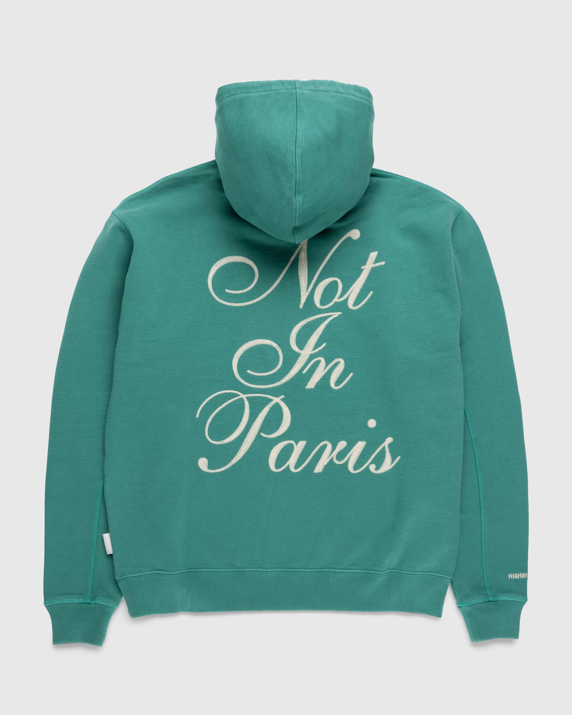 Highsnobiety - Not in Paris 5 Hoodie Green - Clothing - Green - Image 1